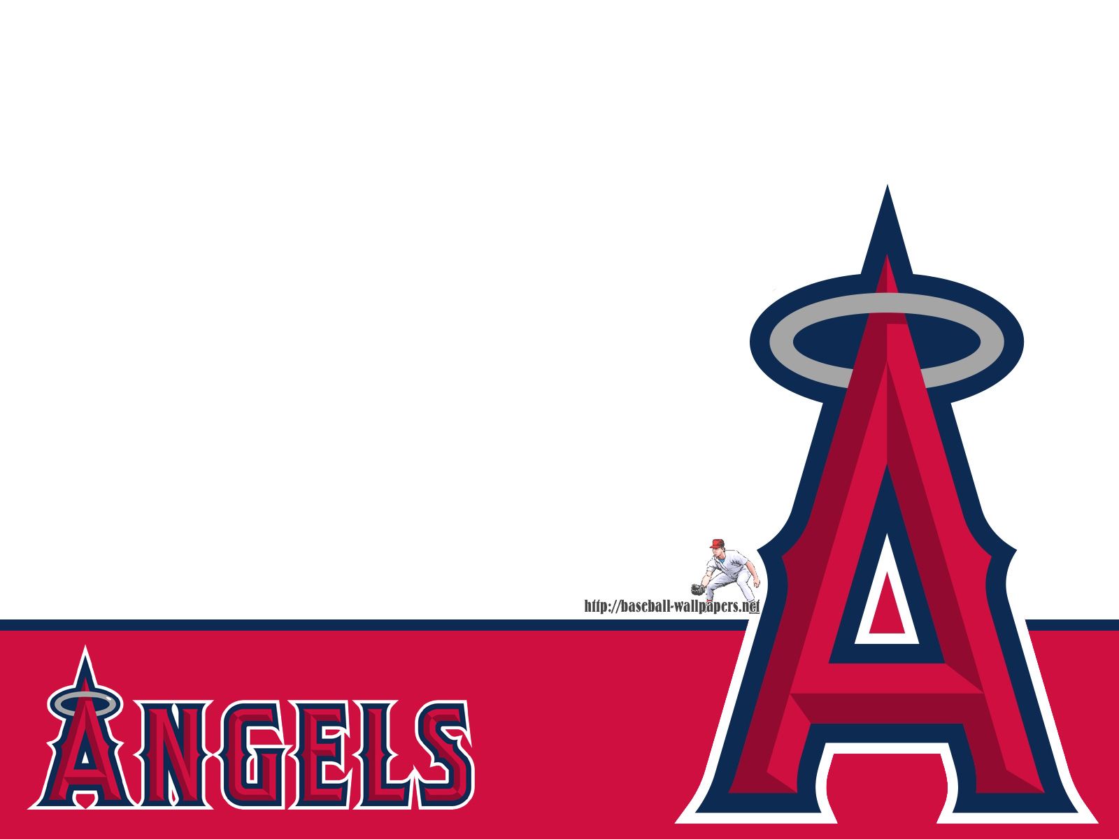 Logo Anaheim Angels baseball, 1600x1200 HD, Laptop