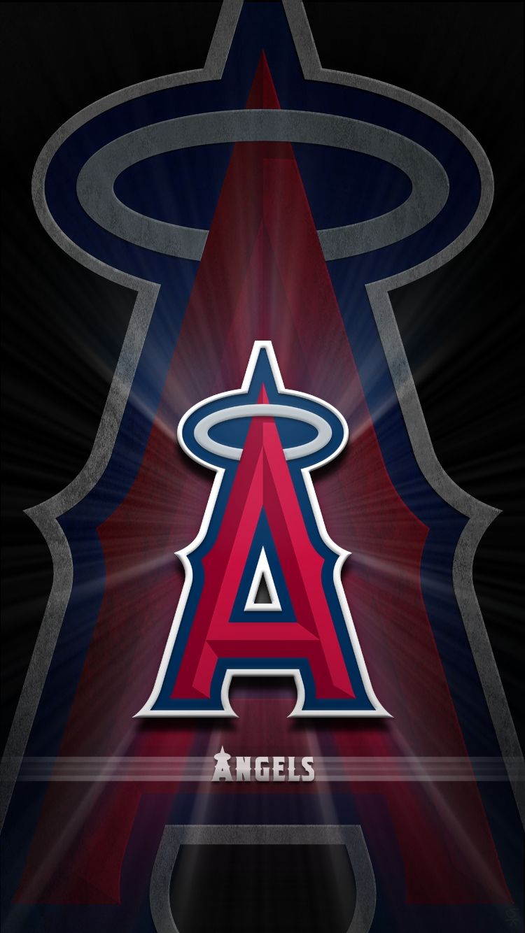Logo Anaheim Angels baseball, 750x1334 Verticale, Telefono