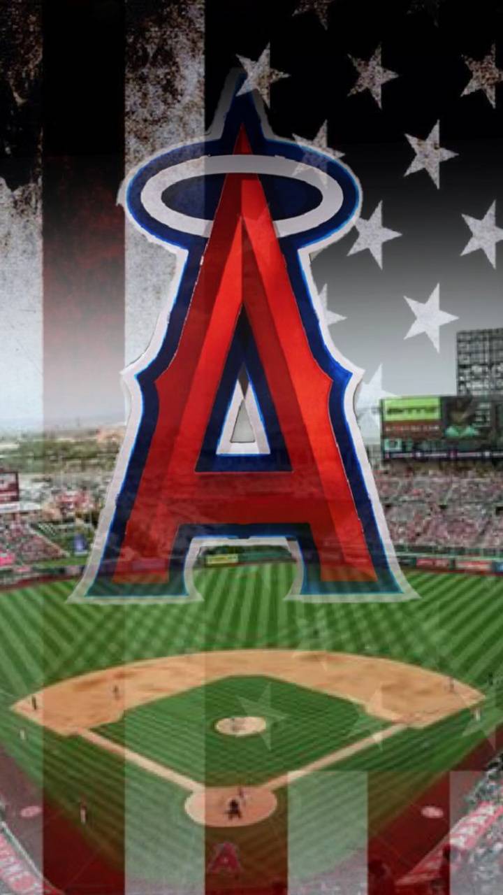 Logo Anaheim Angels baseball, 1024x768 HD, iMac