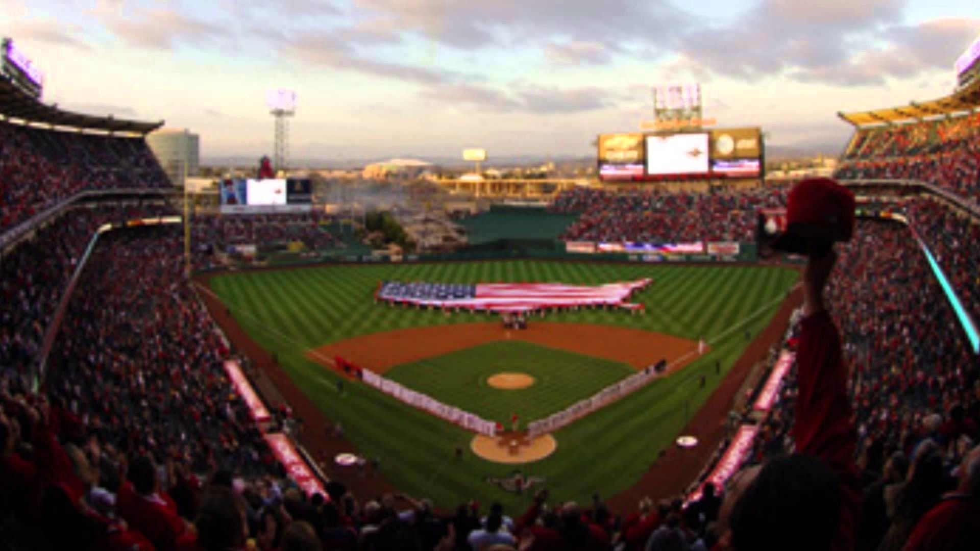 Logo Anaheim Angels stadio baseball, 720x1280 Full HD Verticale, Smartphone