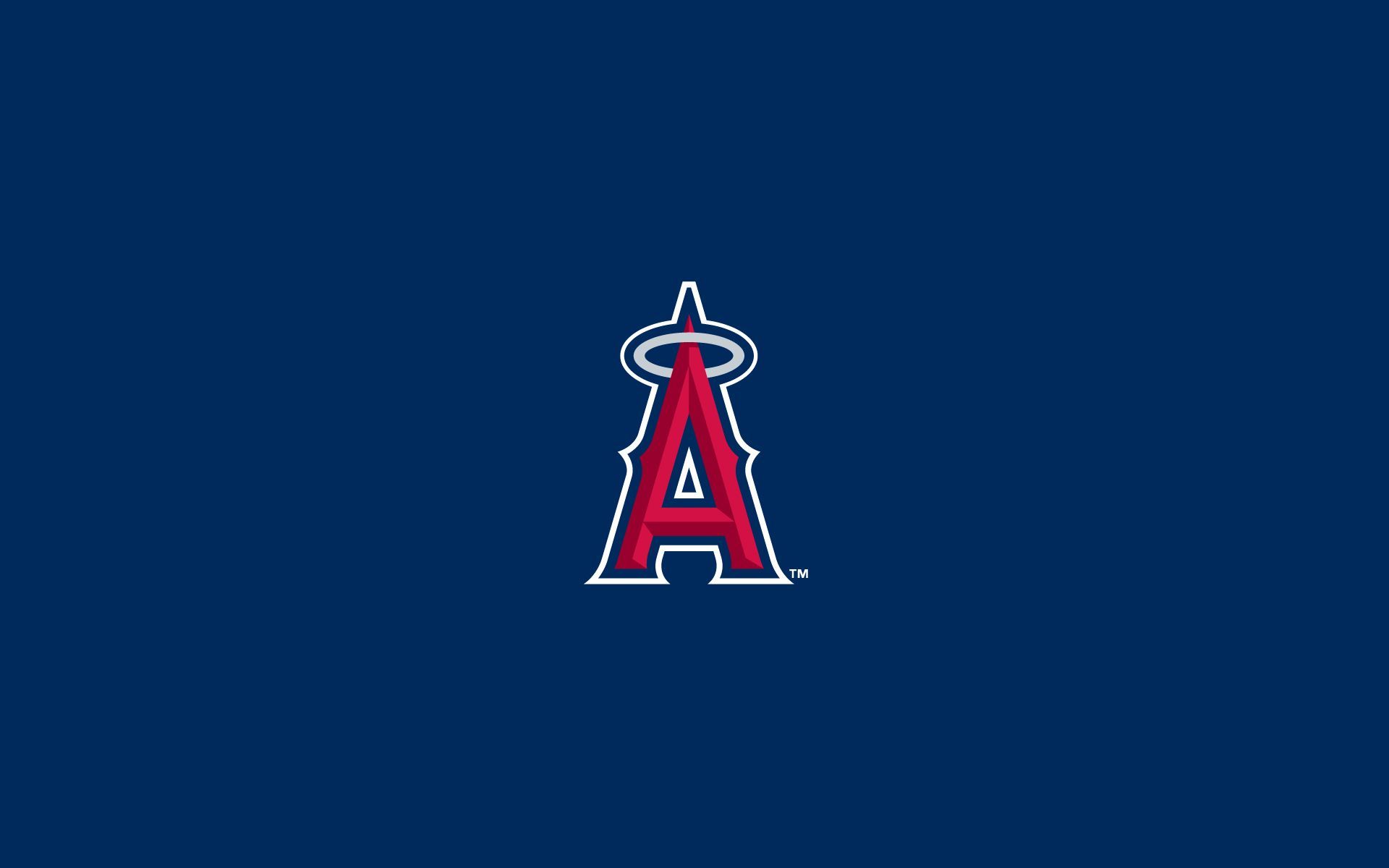 Logo Anaheim Angels sfondo blu, 1920x1200 Full HD+, Laptop