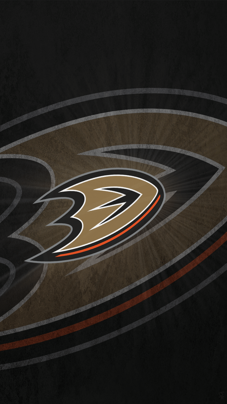 Logo Anaheim Ducks nero, 750x1334 Full HD Verticale, iPhone