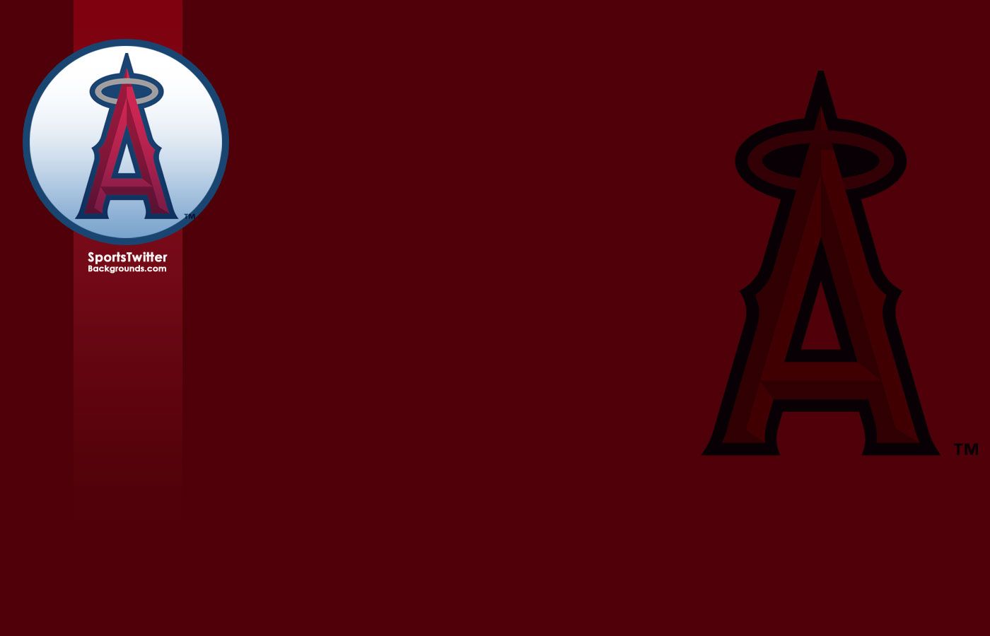 Logo Anaheim Angels sfondo rosso, 1400x900 HD, Desktop
