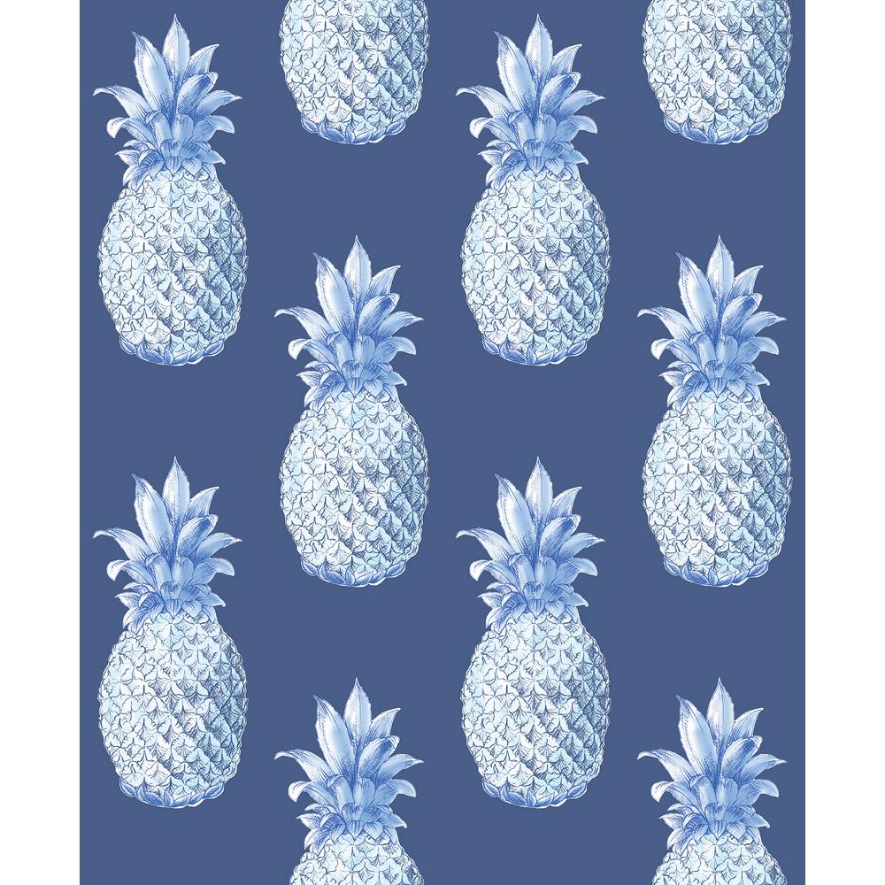 Ananas blu su sfondo navy, 1000x1000 HD, Desktop