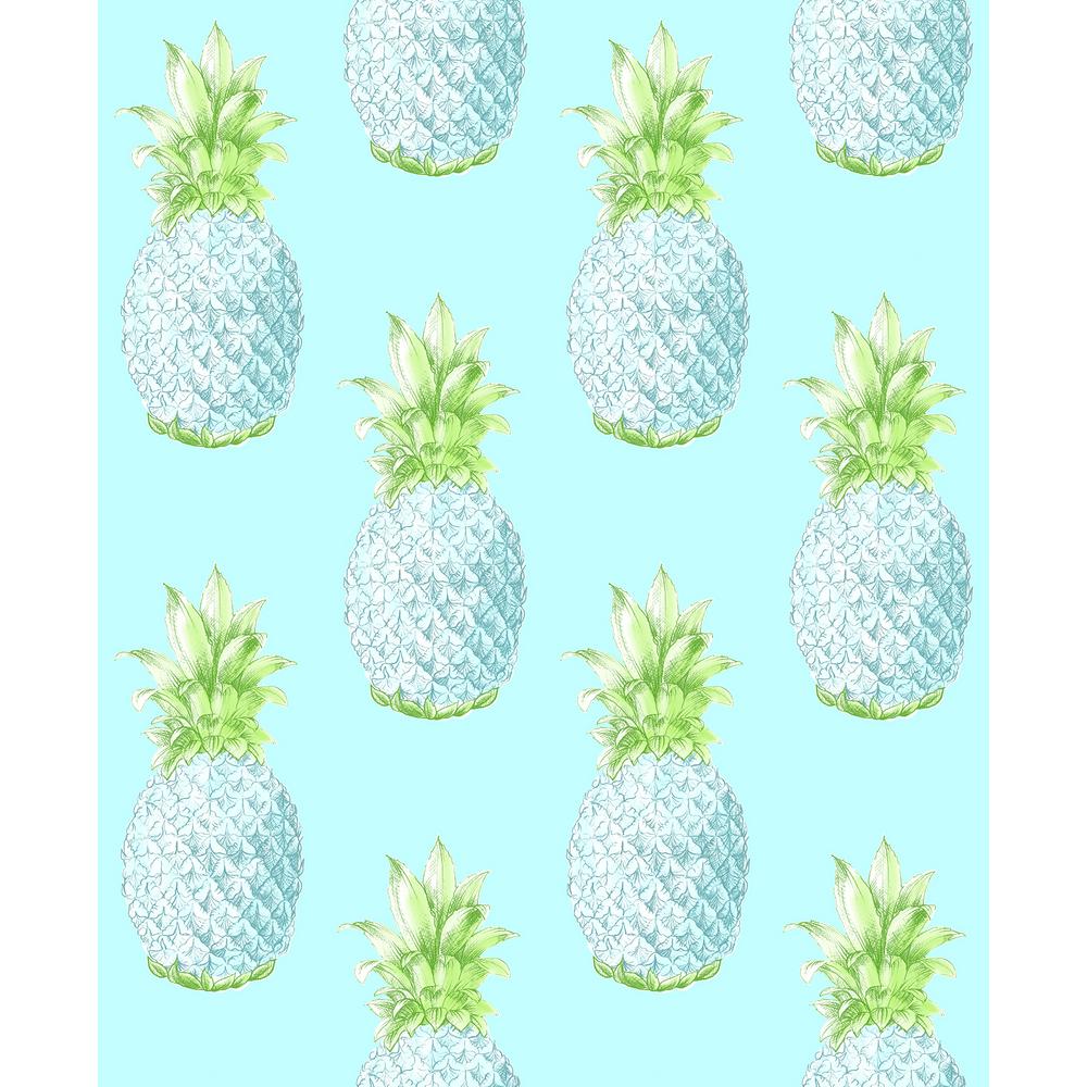 Ananas bianchi su turchese, 1000x1000 HD, iMac