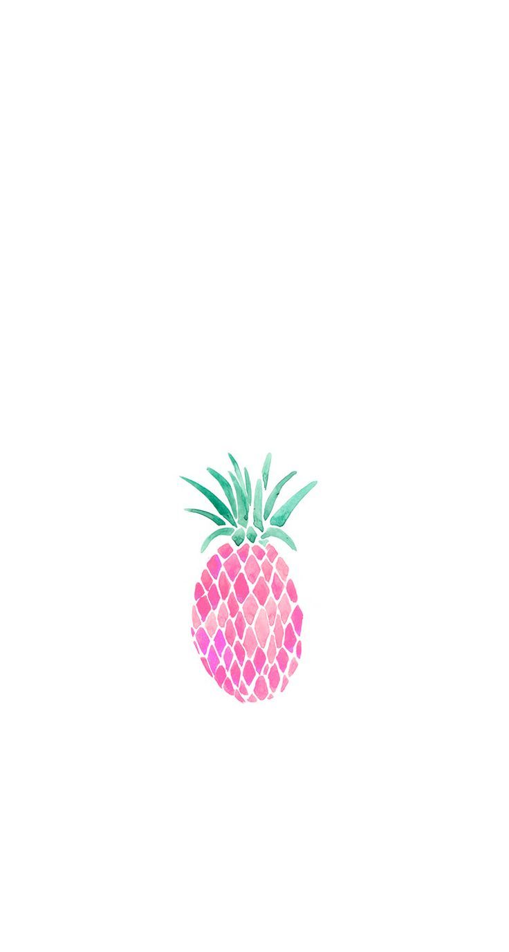 Ananas rosa acquerello, 736x1377 Verticale, Telefono