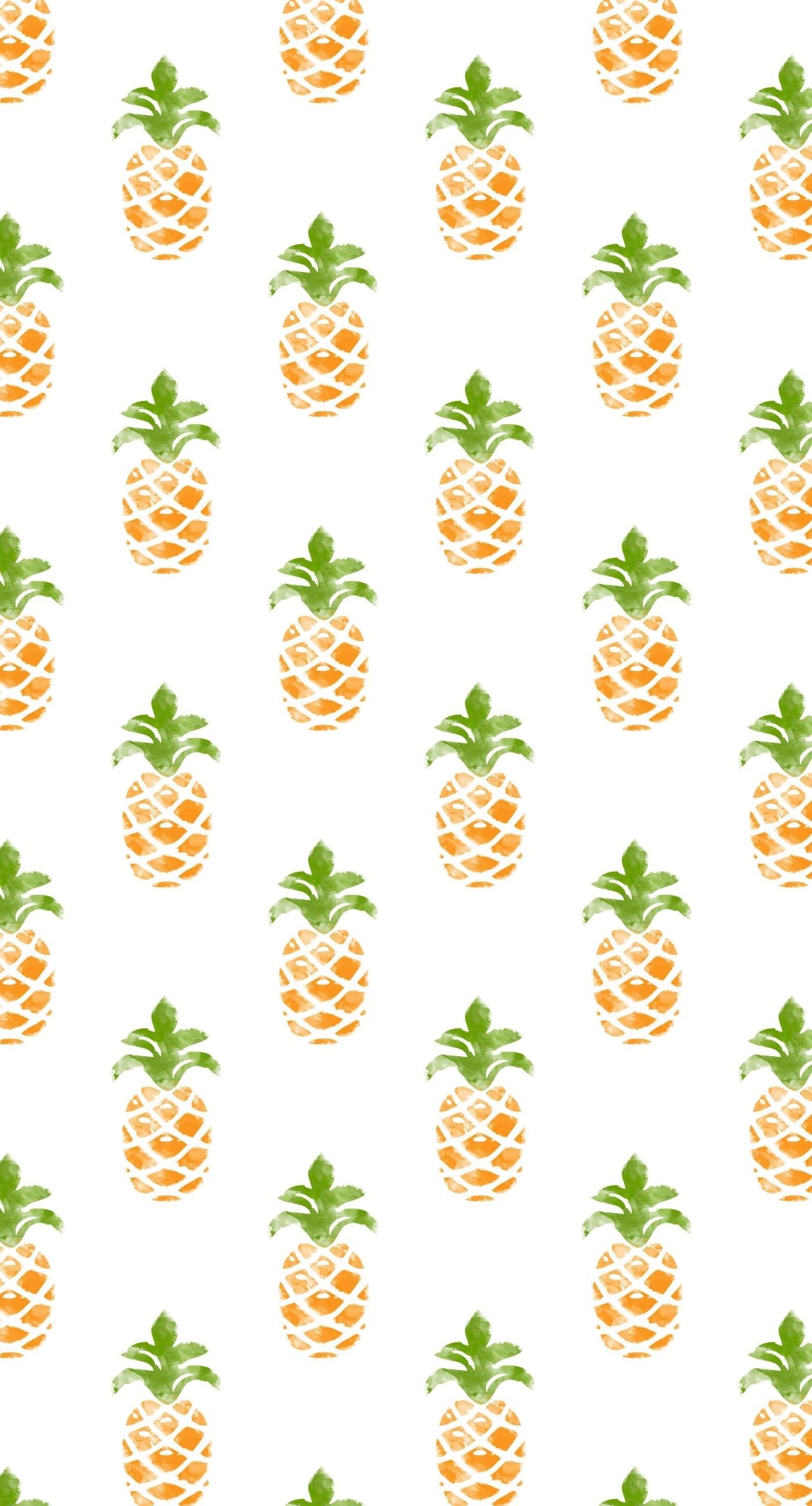 Ananas pattern acquerello, 1398x2592 Full HD Verticale, iPhone Air