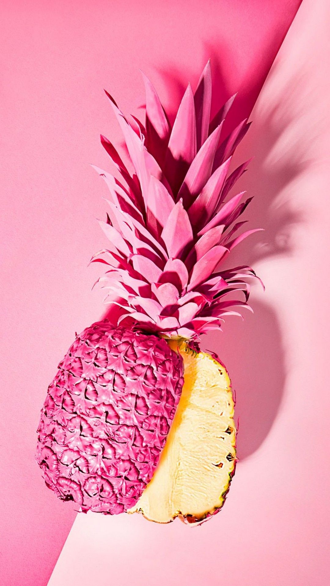 Ananas rosa su sfondo rosa, 1080x1920 Verticale, iPhone Pro Max