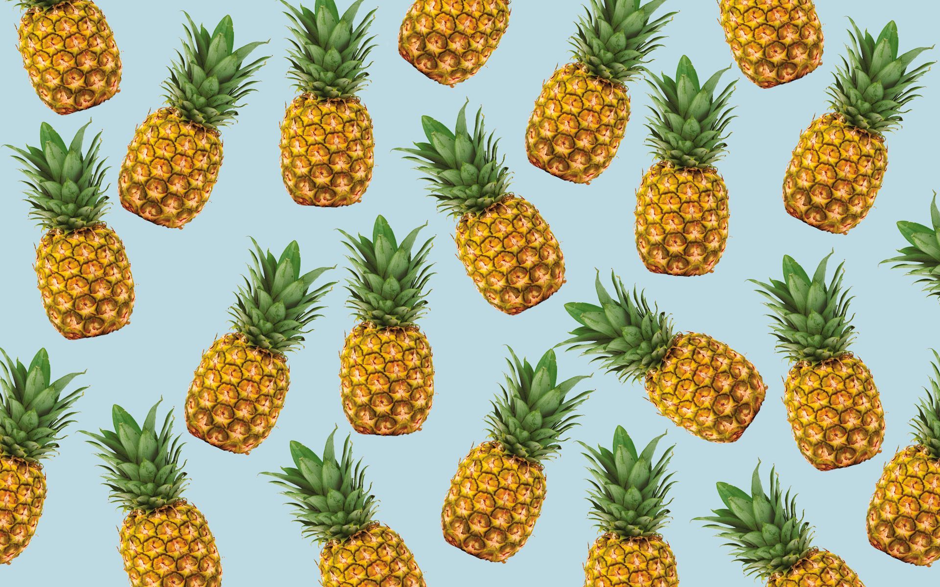 Ananas pattern sfondo azzurro, 1920x1200 WUXGA, PC Desktop