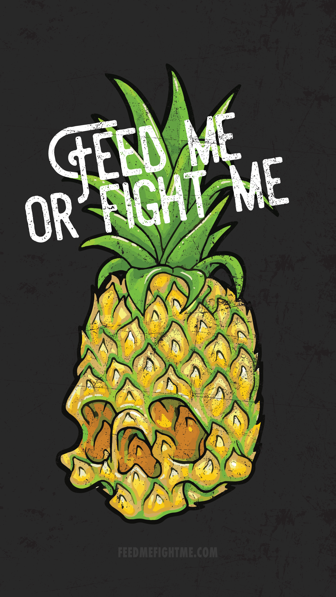 Ananas teschio con scritta, 1080x1920 Full HD Verticale, Samsung Galaxy
