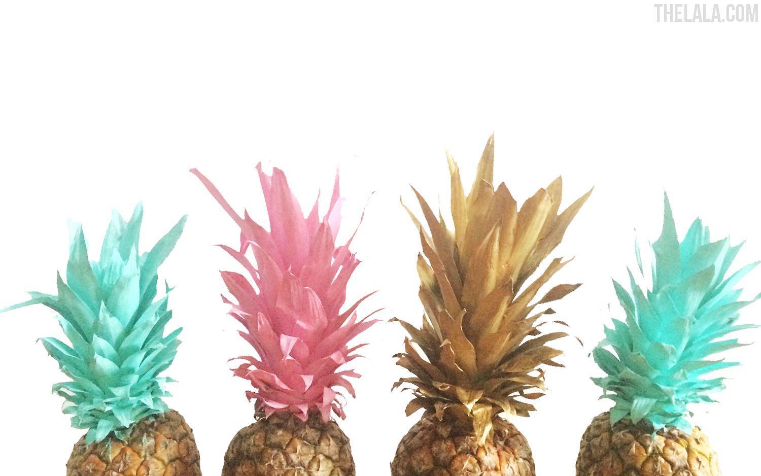 Ananas colorati dipinti, 1500x938 HD, Desktop