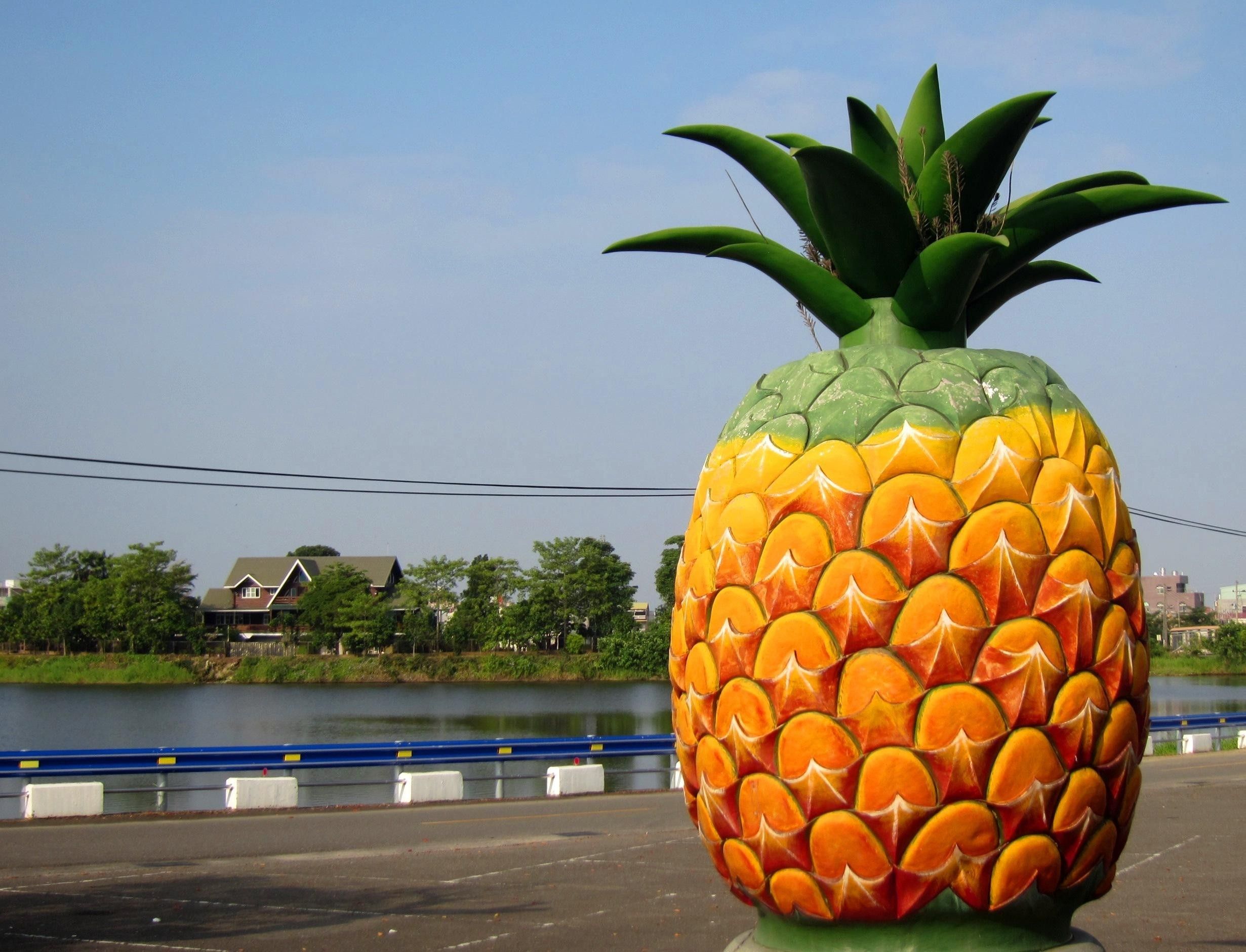 Statua ananas gigante su ponte, 2461x1880 Hi-Res, PC