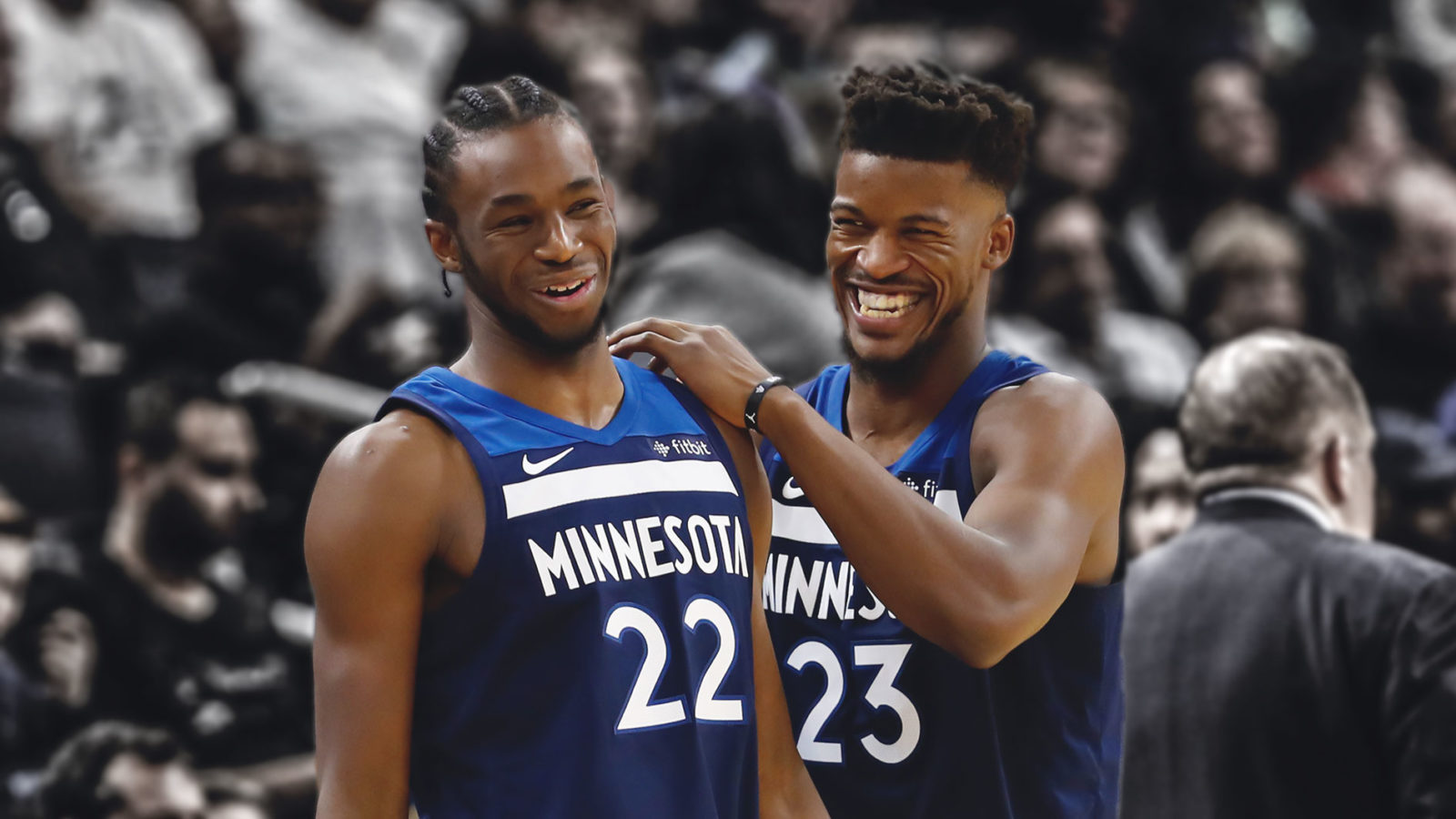 Andrew Wiggins e Jimmy Butler Timberwolves, 1600x900 900p, Desktop