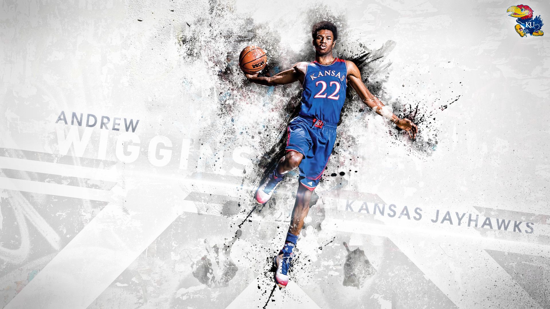 Andrew Wiggins Kansas Jayhawks, 1920x1080 Full HD 1080p, Desktop