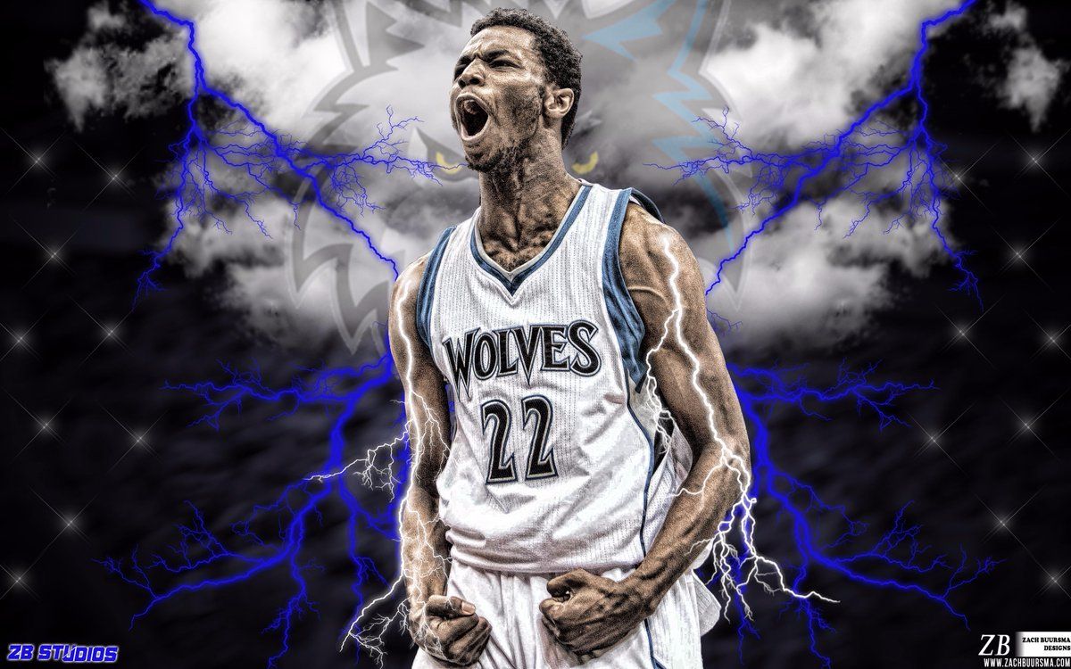 Andrew Wiggins Timberwolves basket, 1200x750 HD, HP Laptop