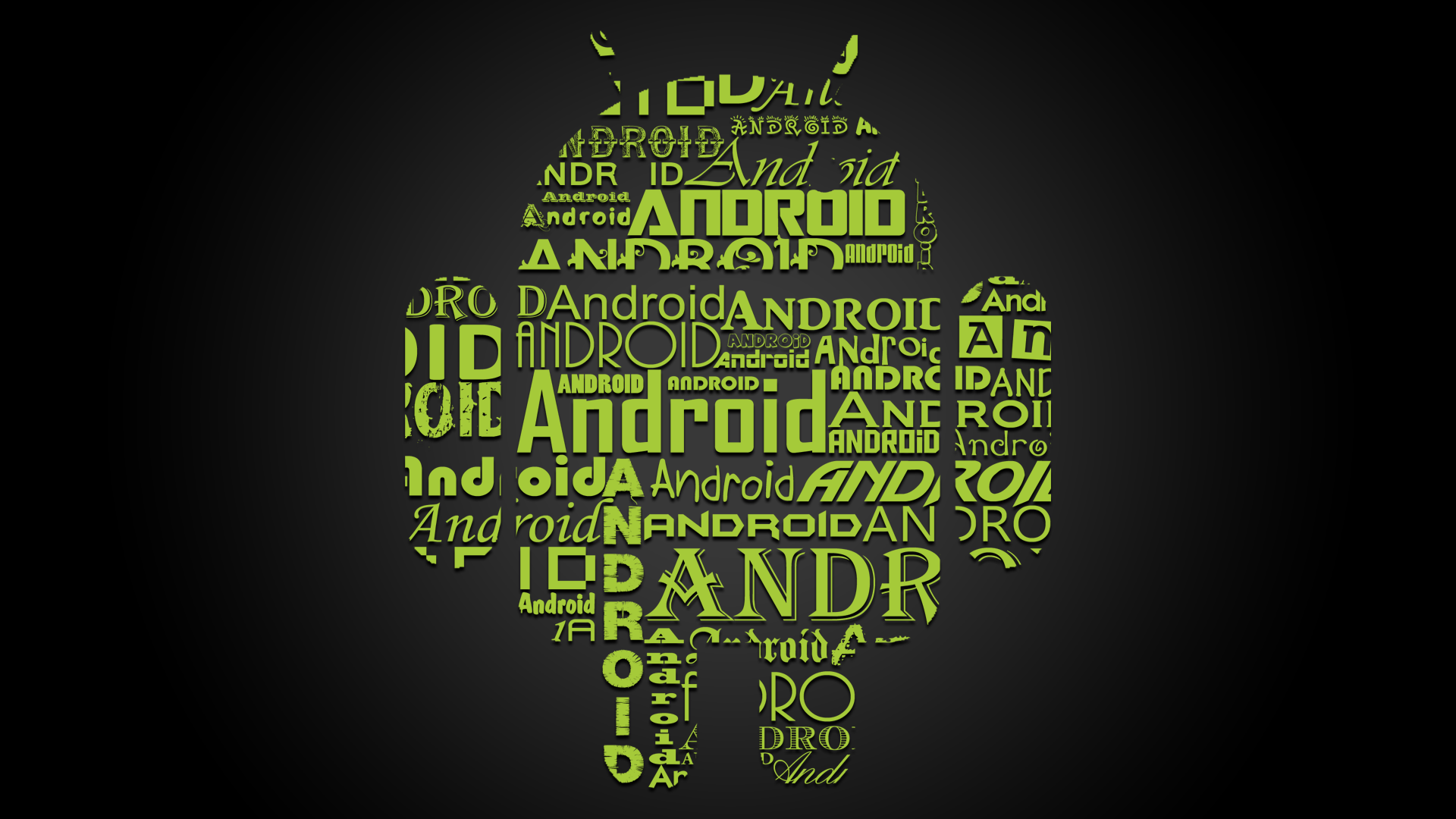 Robot Android che mangia mela Apple, azienda tech, 1920x1080 Full HD, Desktop
