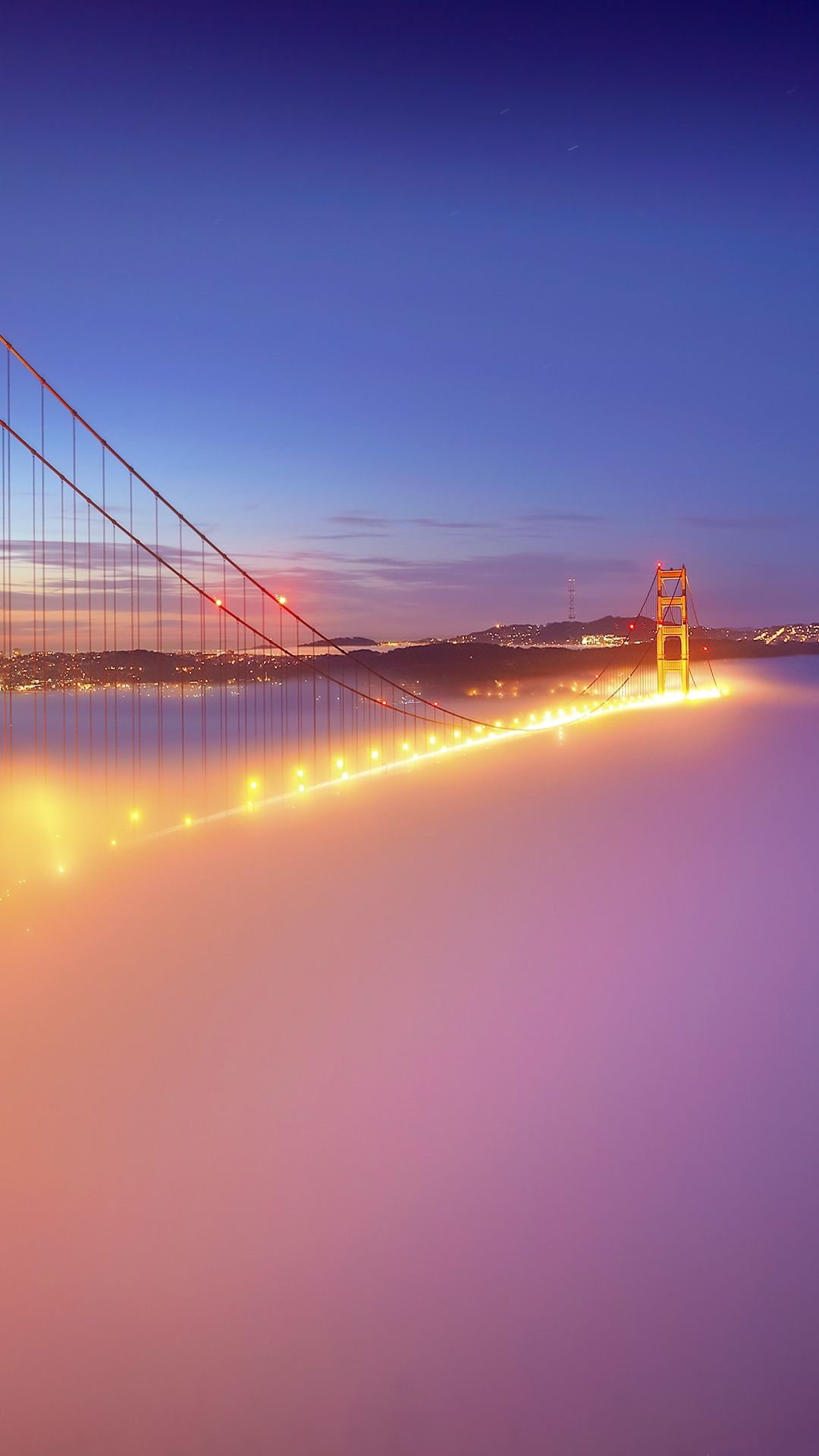 Golden Gate Bridge nella nebbia, 1080x1920 Verticale, OnePlus