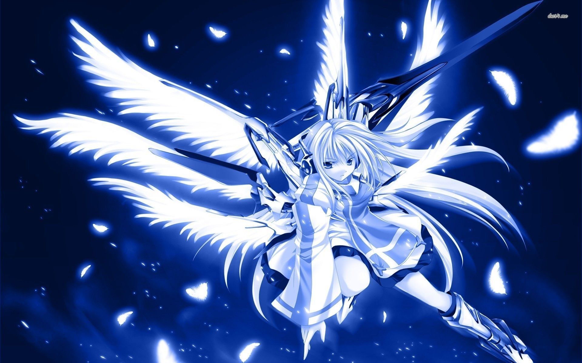 Angelo anime ali bianche spada, 1920x1200 WUXGA, PC Desktop