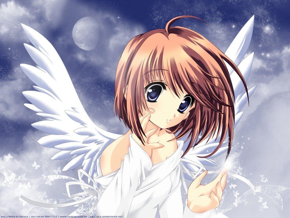 Ragazza anime angelo alata, 1152x864 HD, Laptop