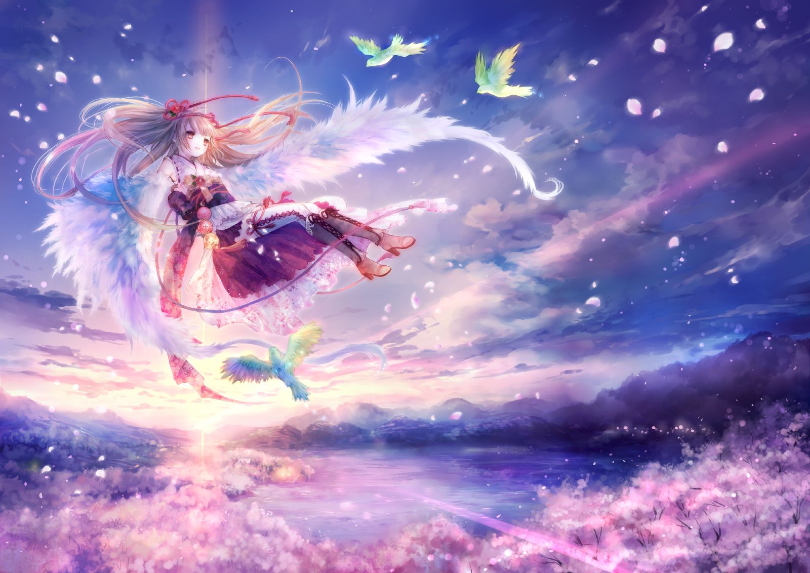 Angelo anime ali bianche cielo, 1600x1132 900p, Desktop