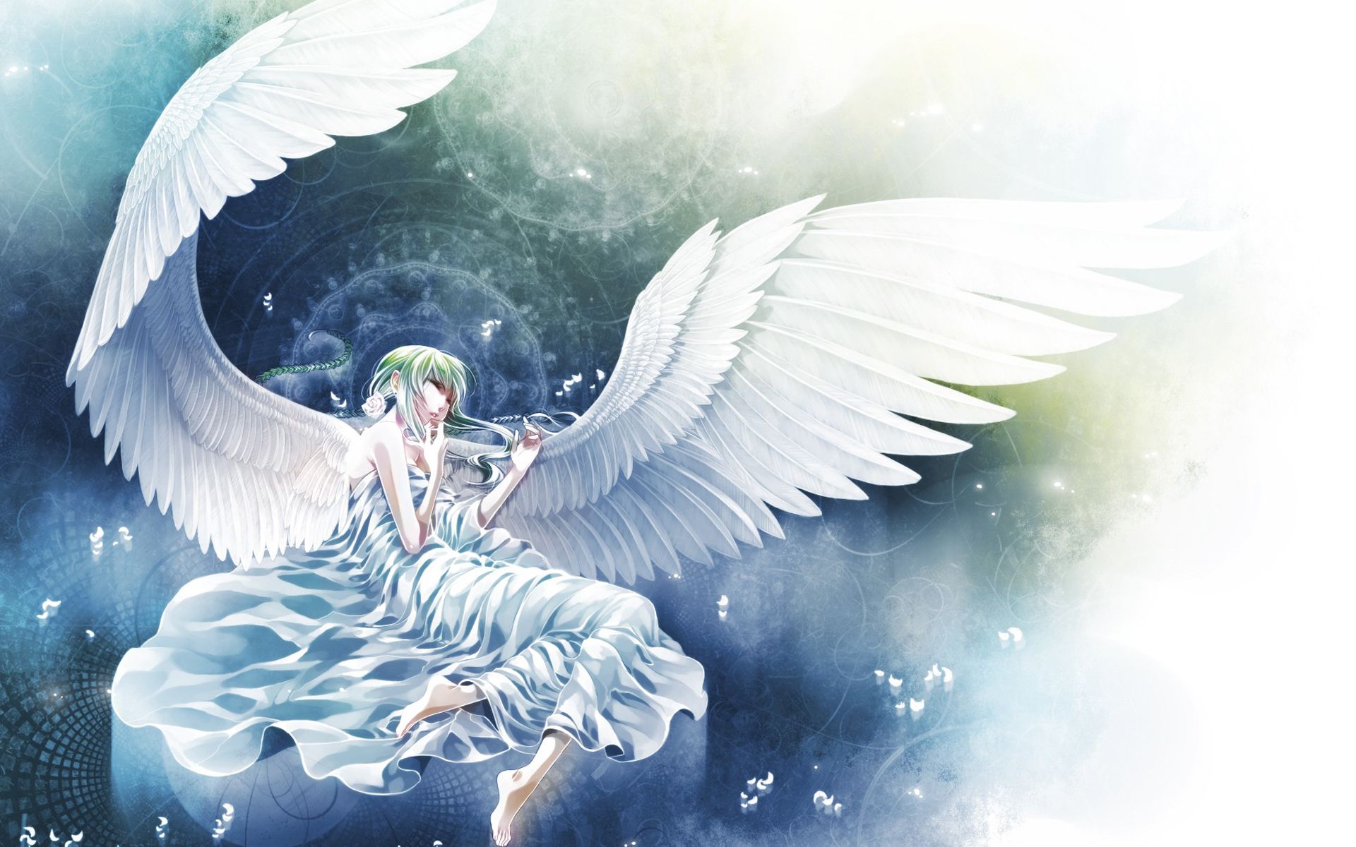 angelo fantasy ali bianche cielo, 1920x1200 Full HD+, Desktop