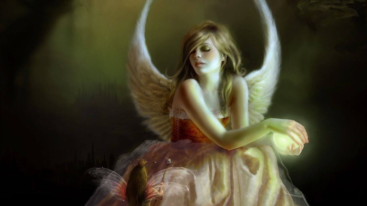 donna con cigno luce blu, 1280x800 720p, Lenovo Legion