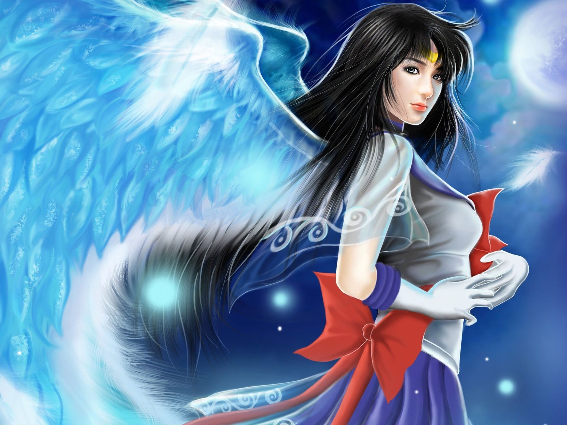 Angelo fantasy con ali rosa, 1920x1200 Full HD+, PC Desktop