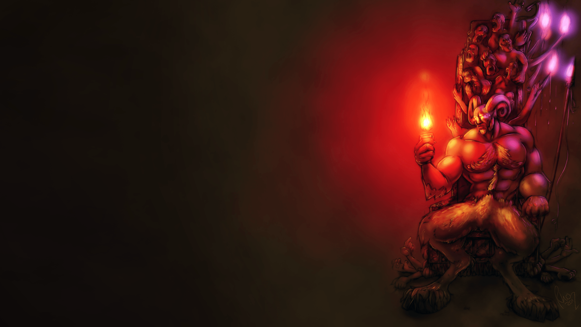 Angelo caduto tra fiamme, 1920x1080 1080p, Desktop