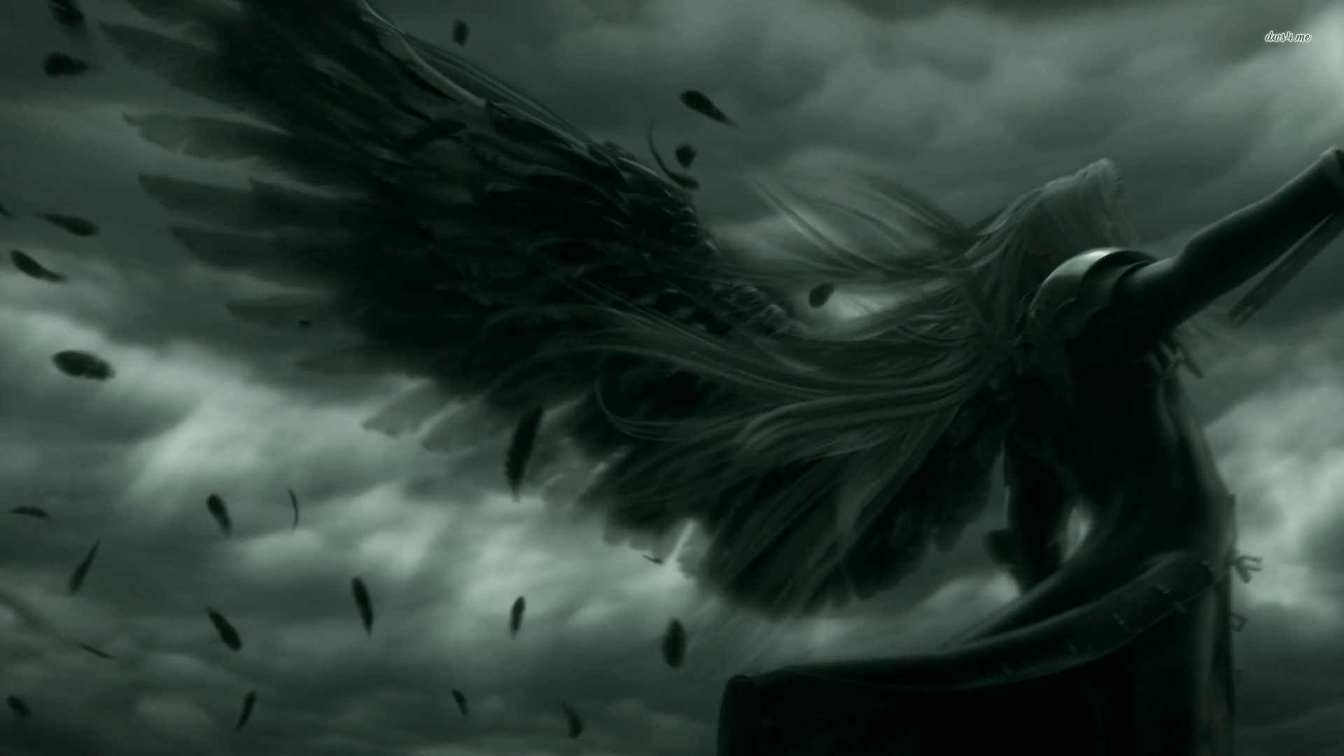 Angelo caduto ali nere, 1920x1080 1080p, Desktop