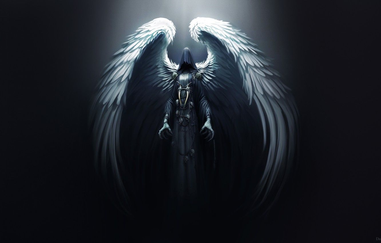 Angelo della morte alato, 1332x850 720p, Laptop