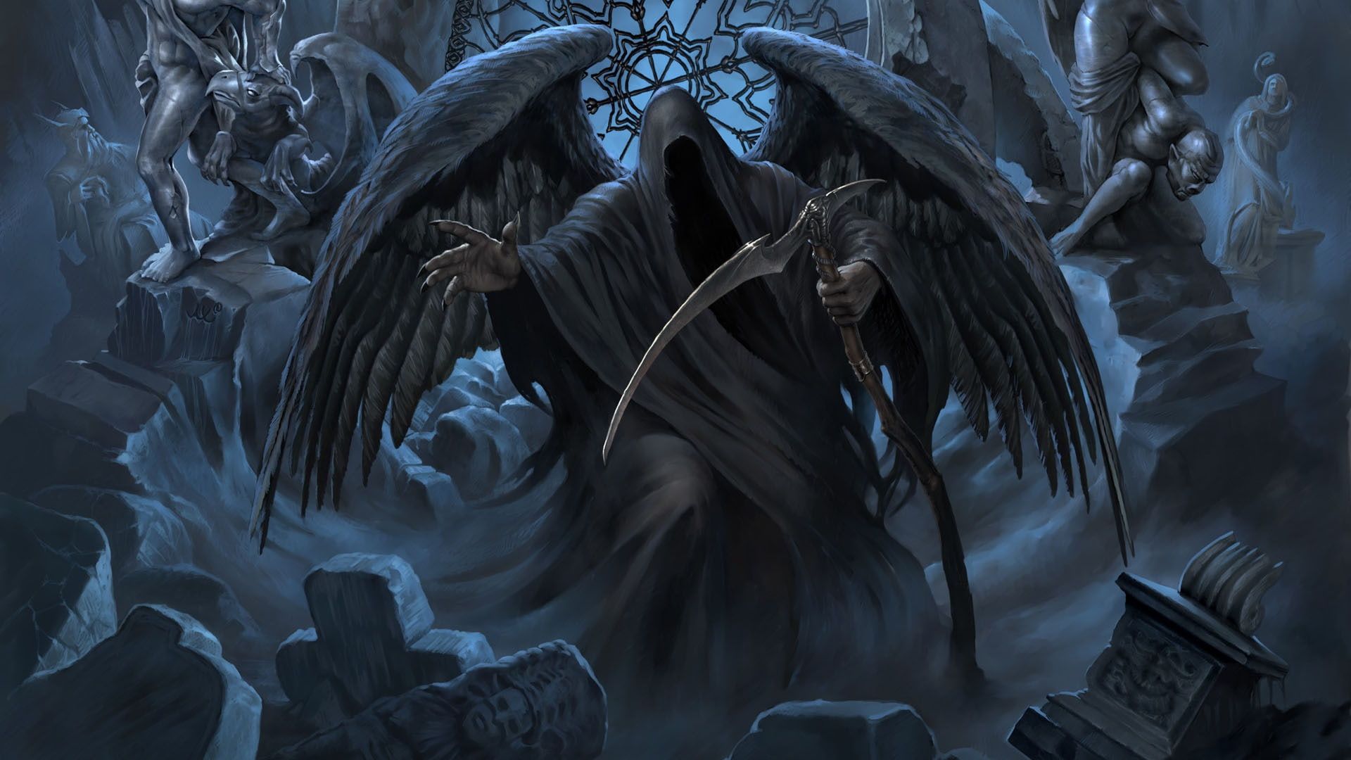 Angelo della morte alato oscuro, 1920x1080 1080p, Desktop
