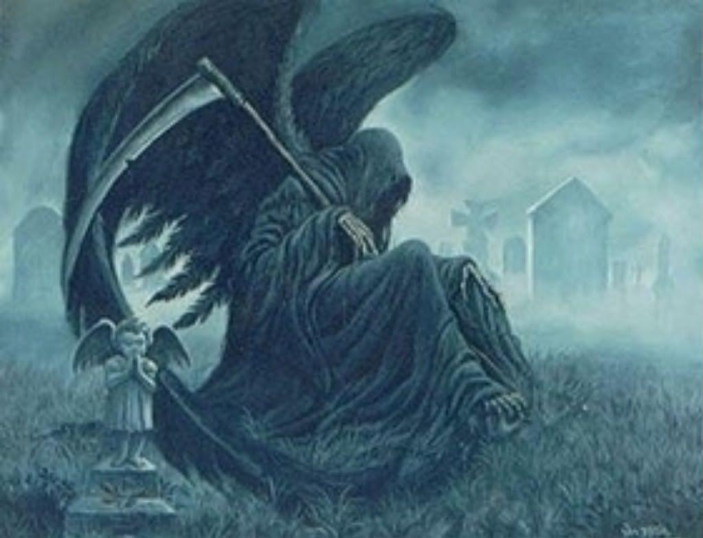 Angelo della morte cimitero, 1023x784 HD, Desktop