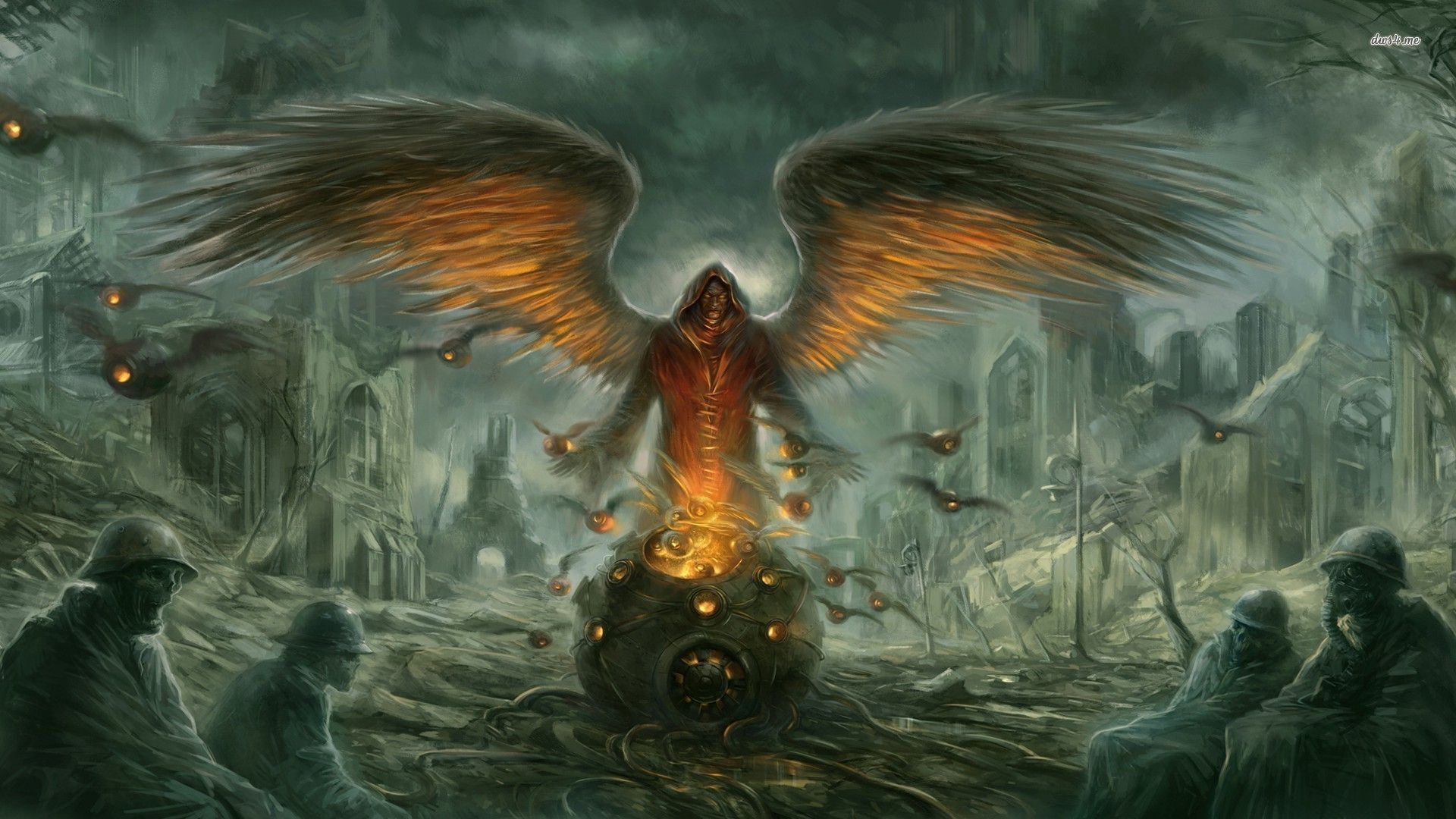 Angelo della morte fiammeggiante, 1920x1080 Full HD 1080p, Desktop