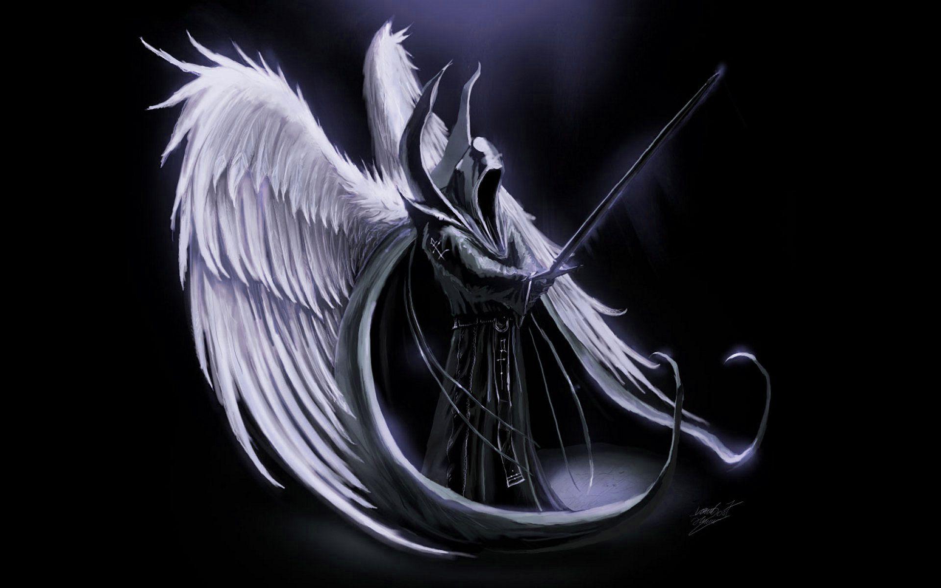Angelo della morte alato falce, 1920x1200 WUXGA, Laptop