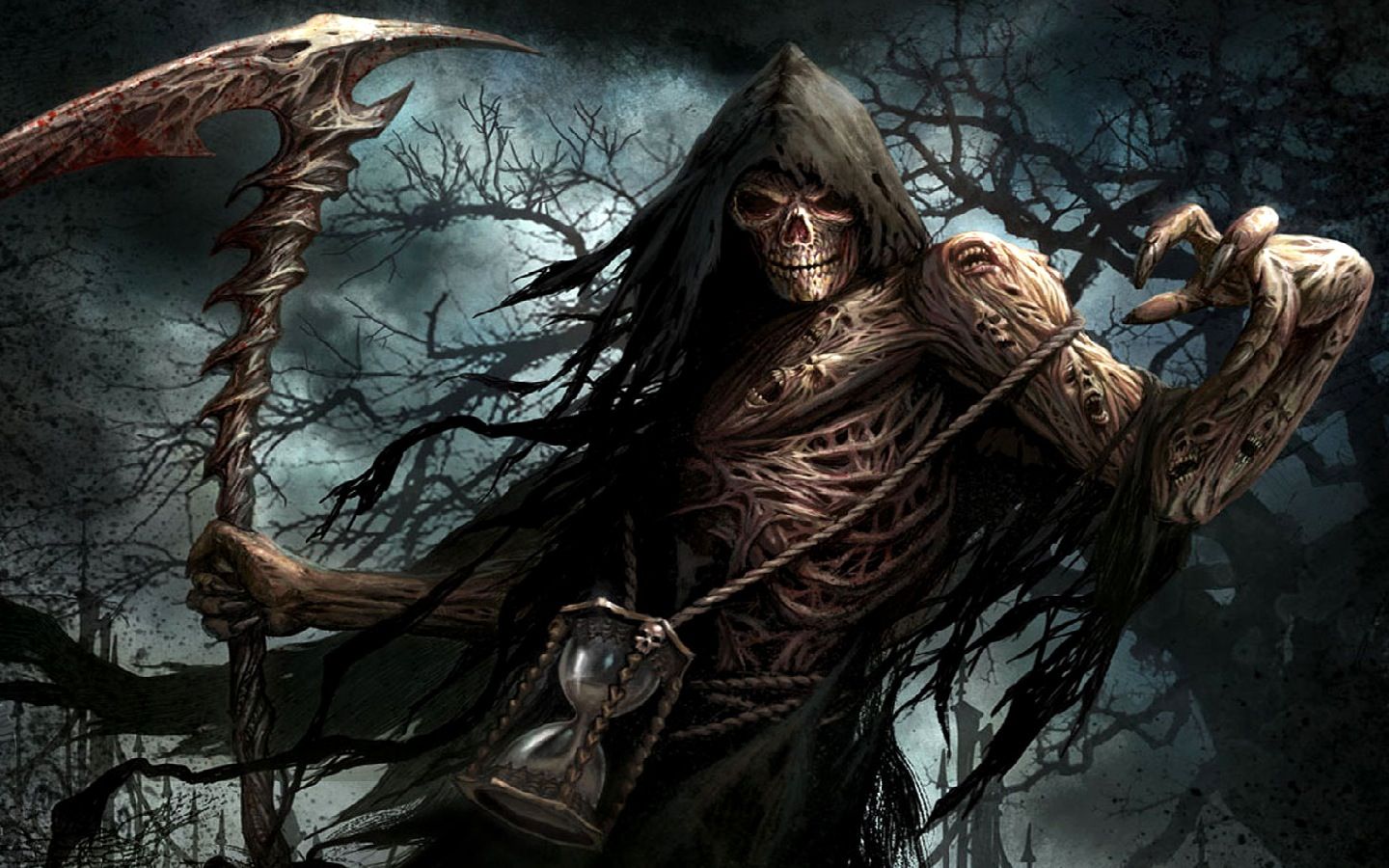Angelo della morte con falce, 1440x900 720p, Laptop
