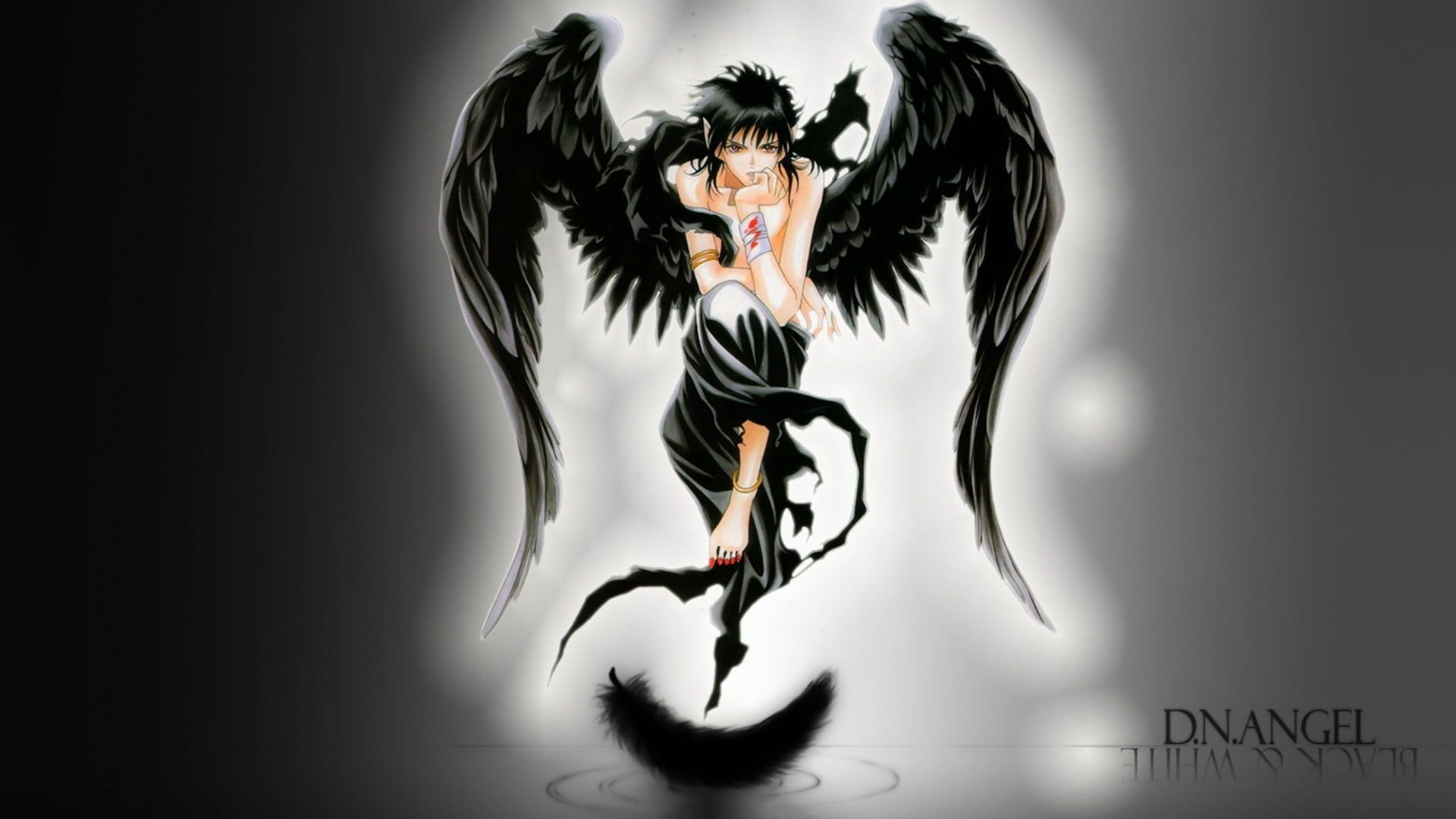 Angelo D.N.Angel ali nere, 1920x1080 Full HD, Desktop