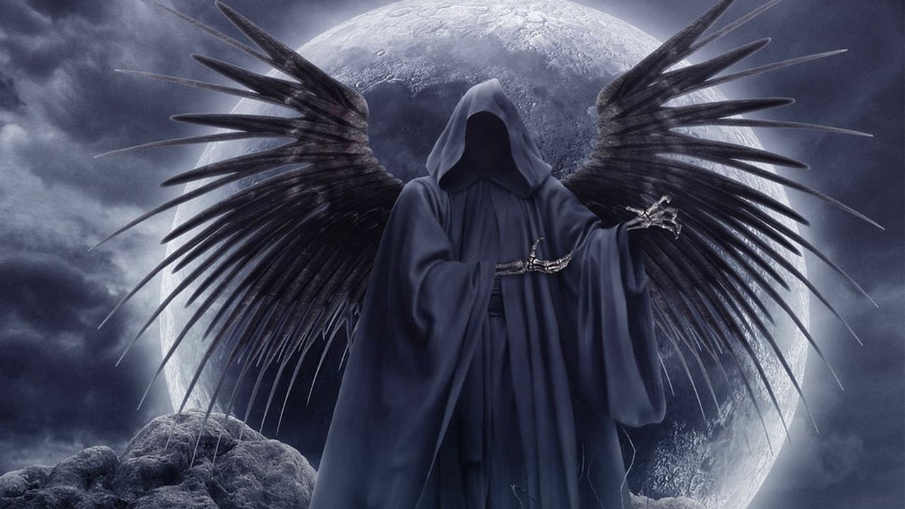 Angelo della morte alato scuro, 1280x720 720p, PC