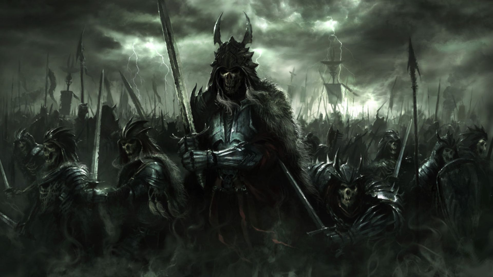Guerriero con esercito medievale, 1920x1080 1080p, Laptop