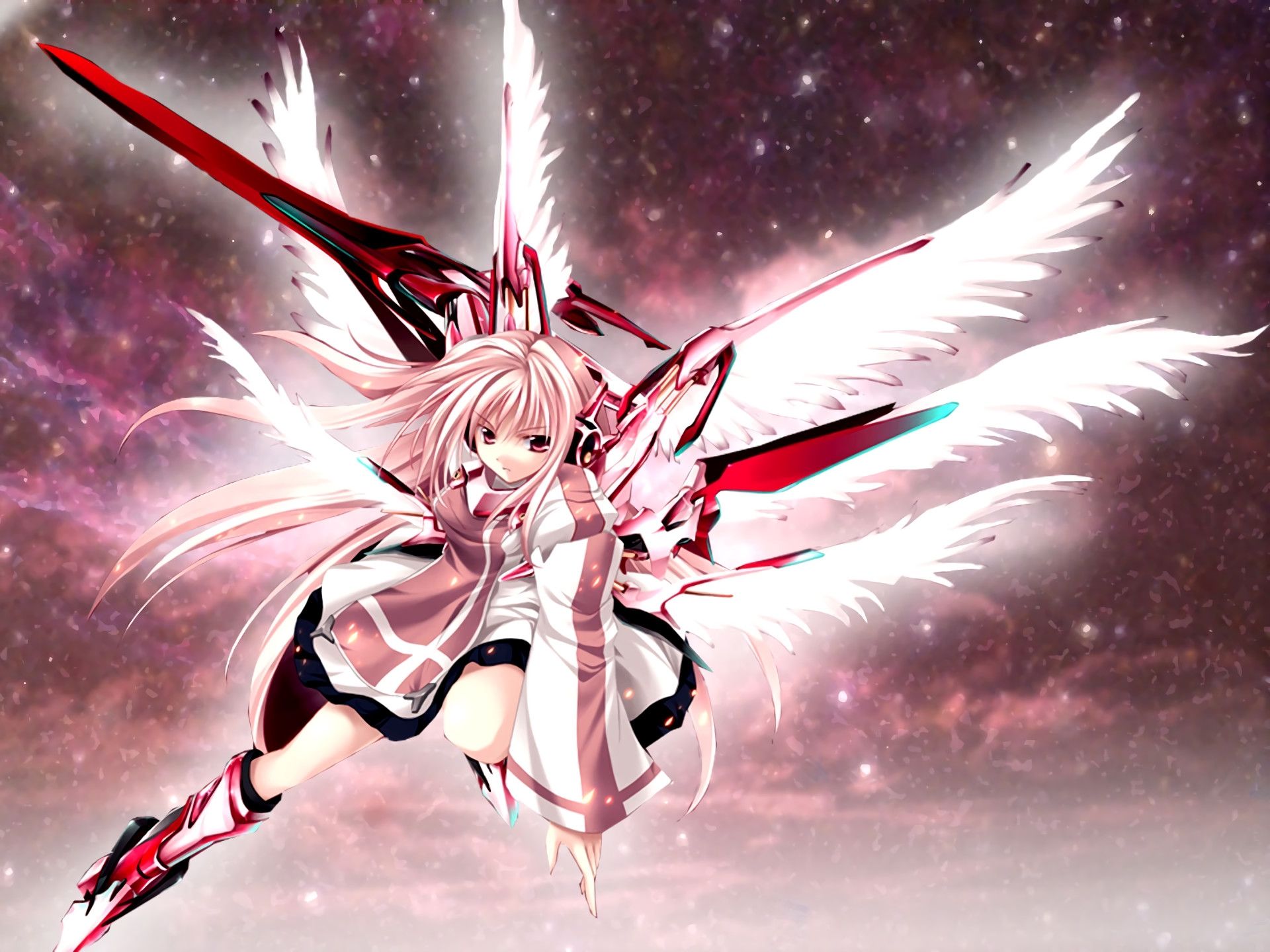 Angelo anime ali rosa, 1920x1440 Full HD+, PC