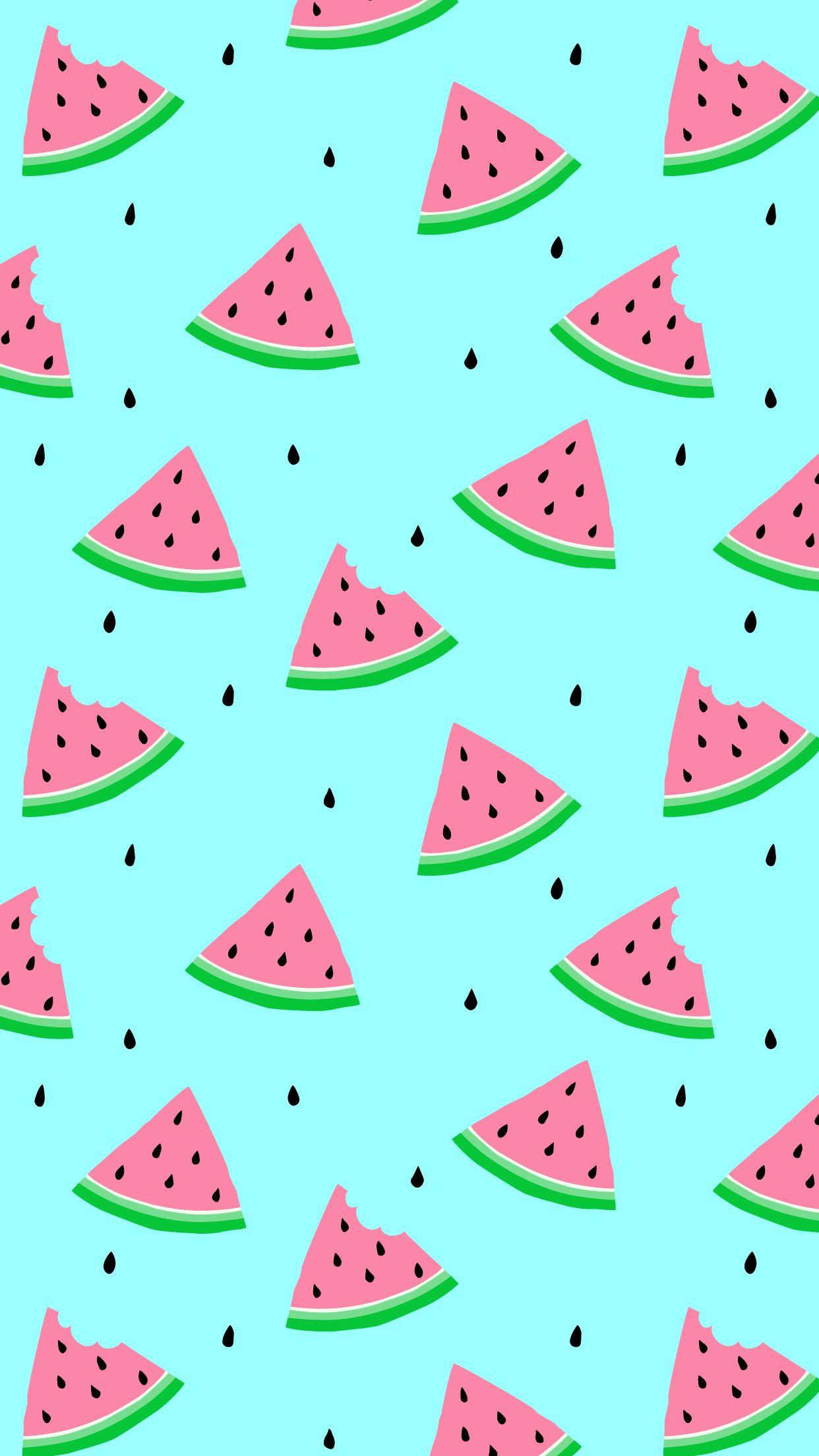 Fette di anguria pattern, 1242x2208 Full HD Verticale, iPhone