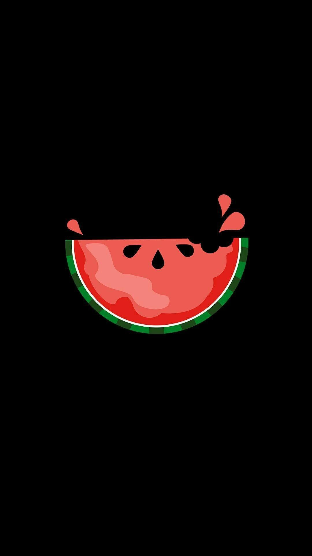 Fetta di anguria minimalista, 1080x1920 Full HD Verticale, Smartphone