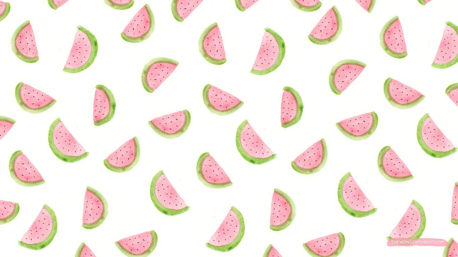 Fette di anguria pattern rosa, 1600x900 900p, PC Desktop