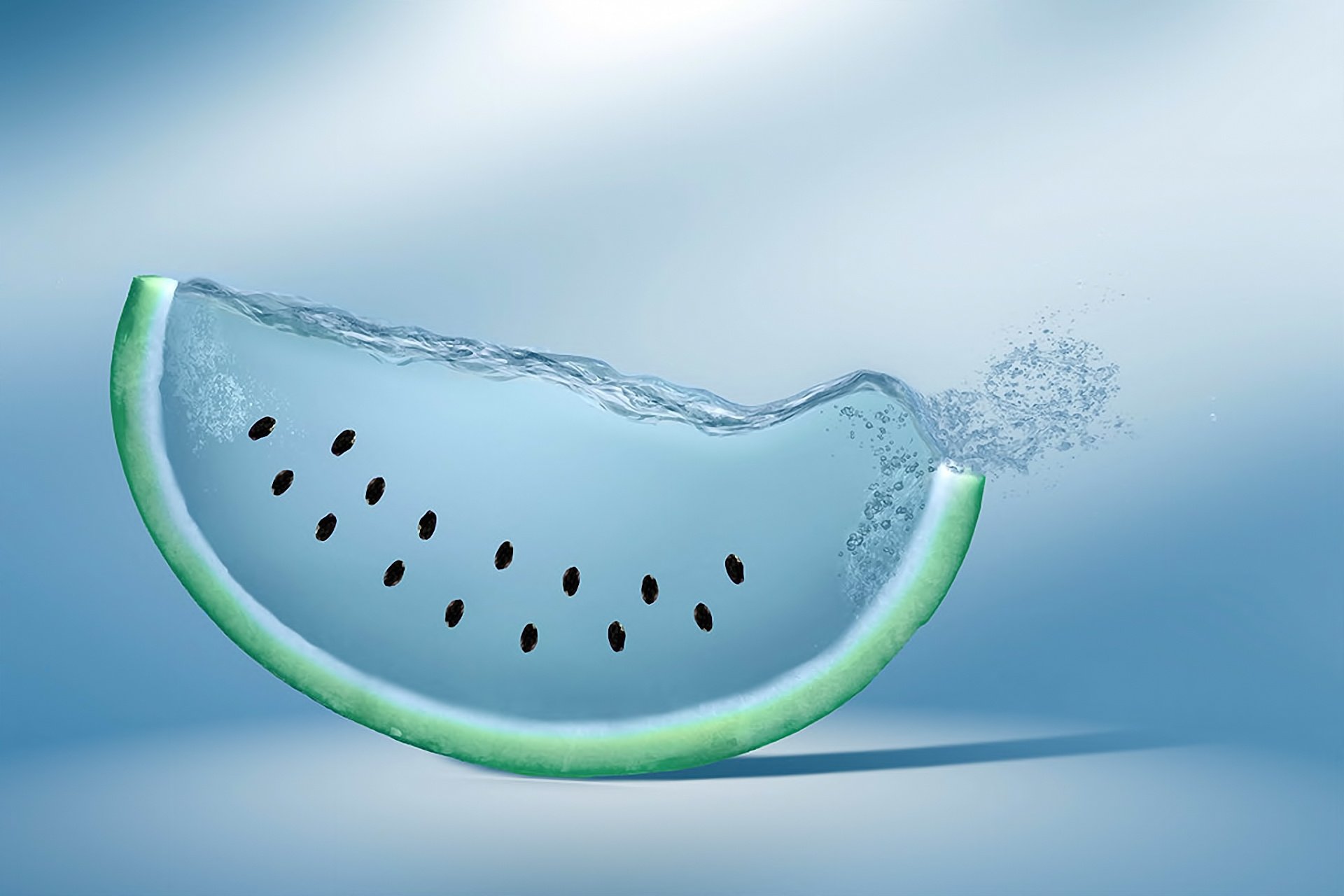 Fetta anguria acqua blu, 1920x1280 Full HD+ WUXGA, Laptop