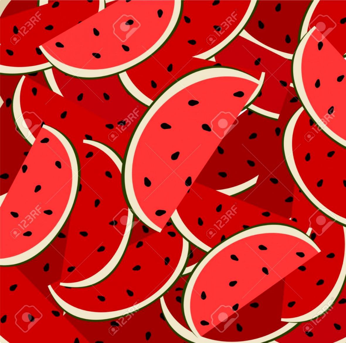 Fette di anguria pattern rosso, 1180x1170 HD, PC