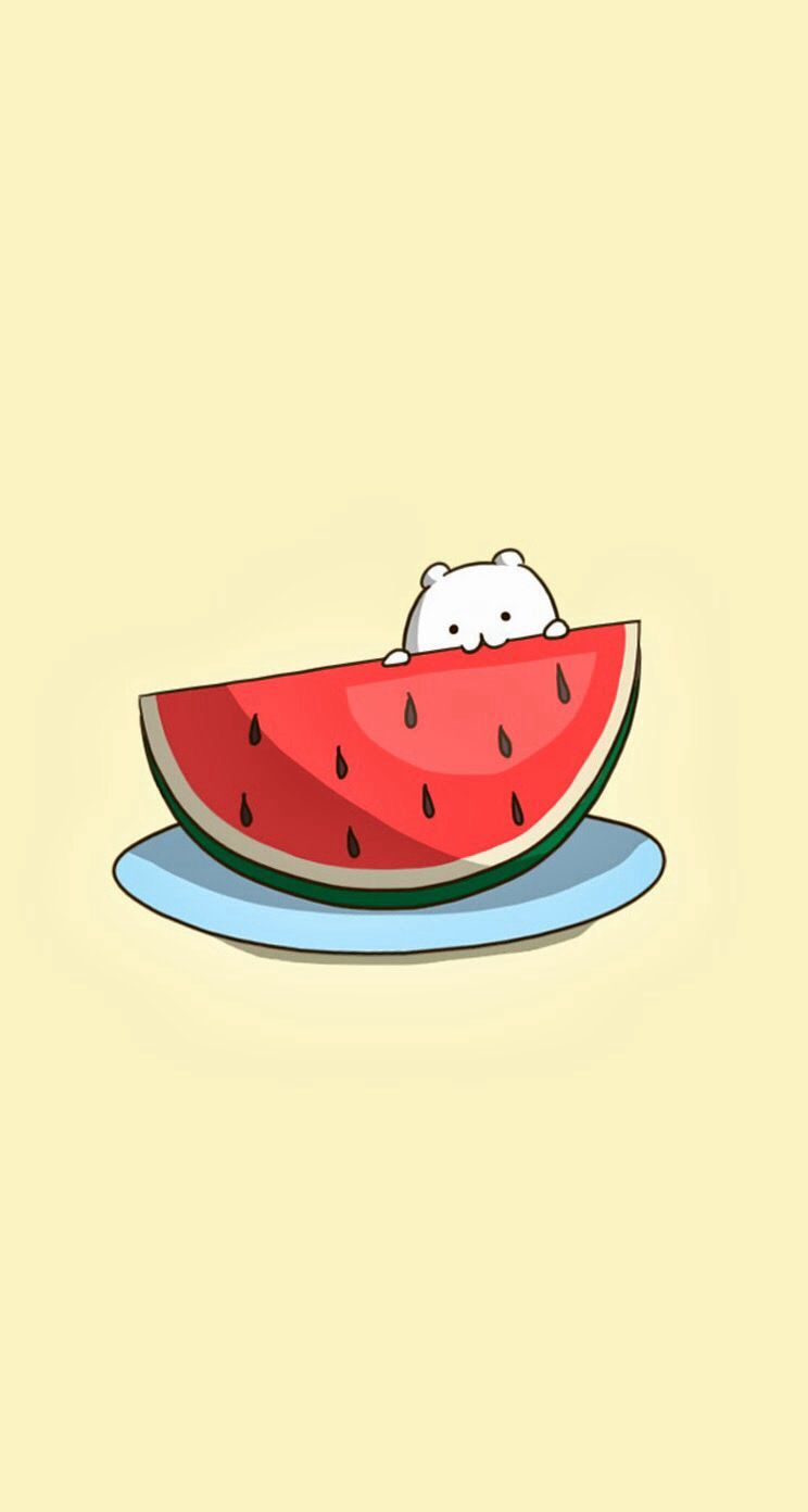 Gattino carino dentro anguria, 744x1392 Verticale, Android