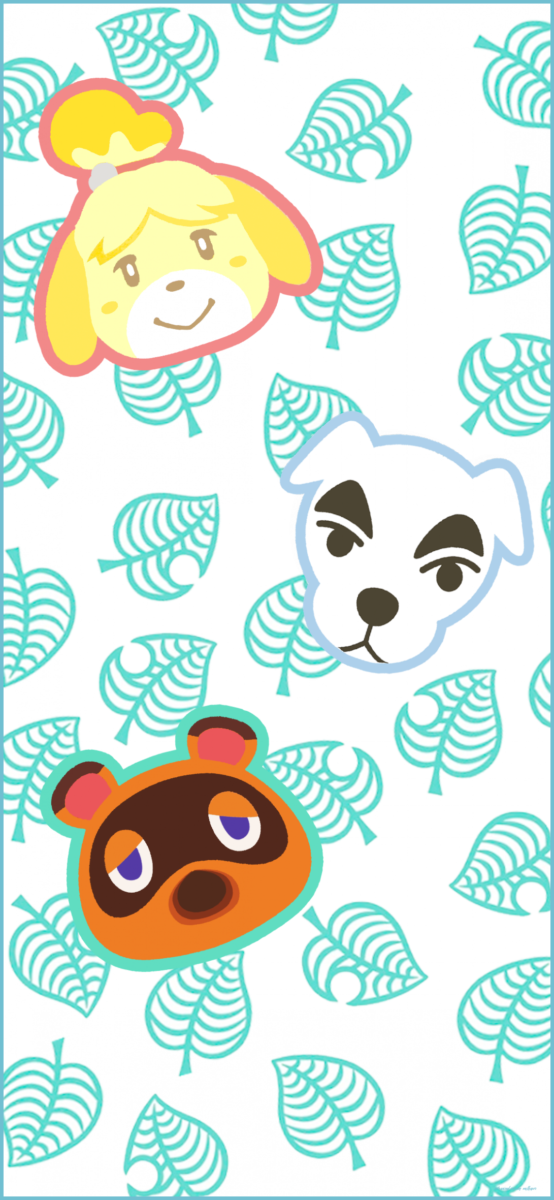 Isabelle, K.K. Slider, Tom Nook, 1091x2362 Verticale, Telefono