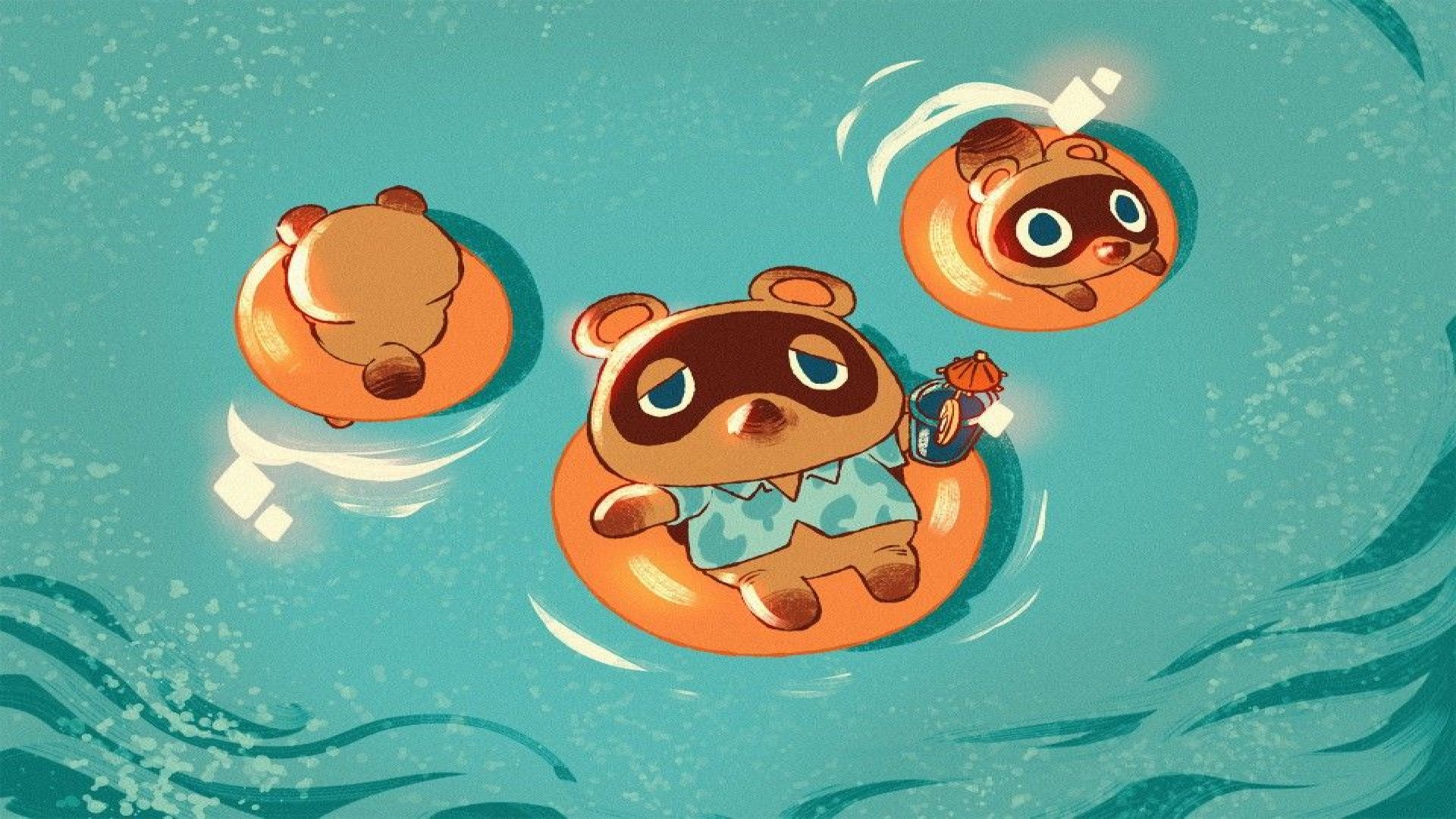 Tom Nook Animal Crossing acqua, 1920x1080 Full HD 1080p, Laptop