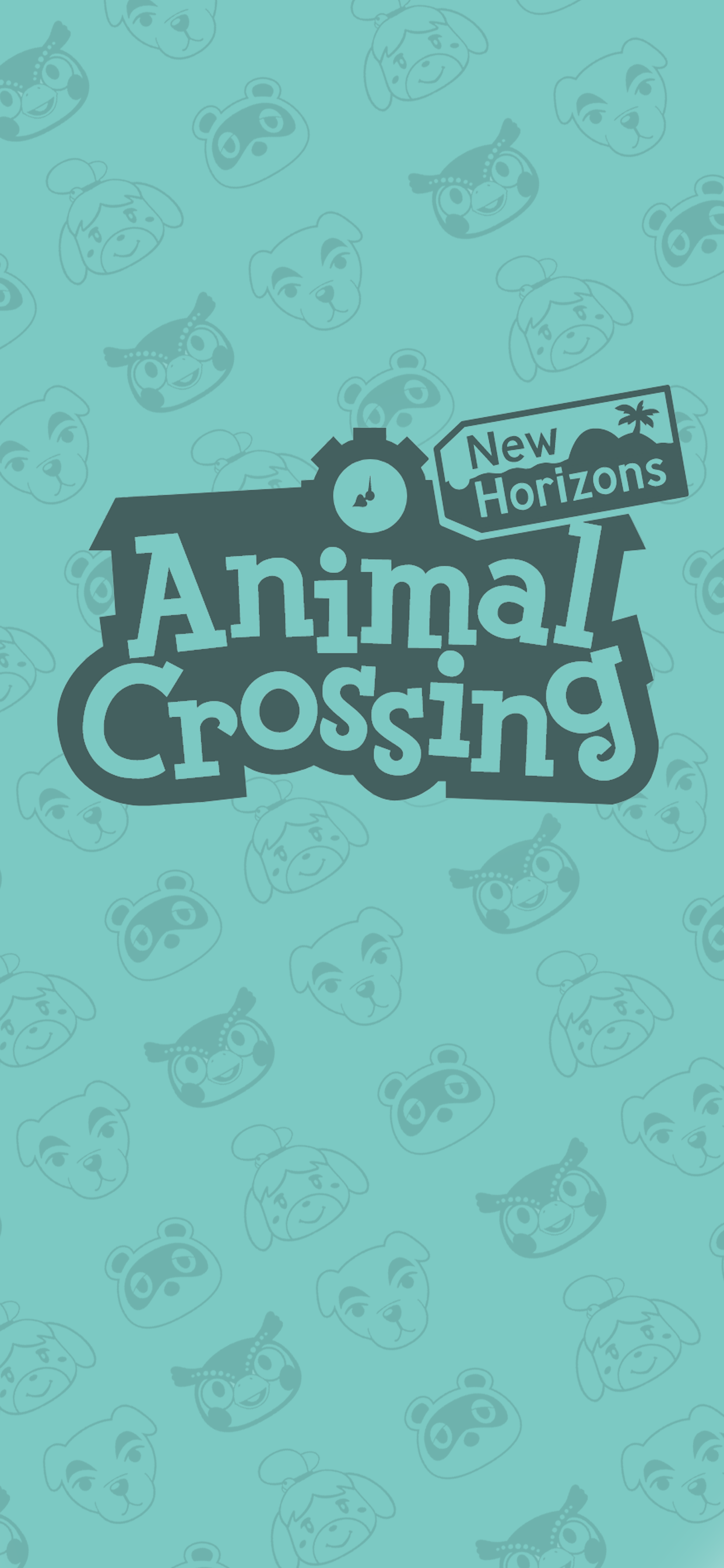 Animal Crossing cascata notturna, 828x1792 Full HD Verticale, iPhone