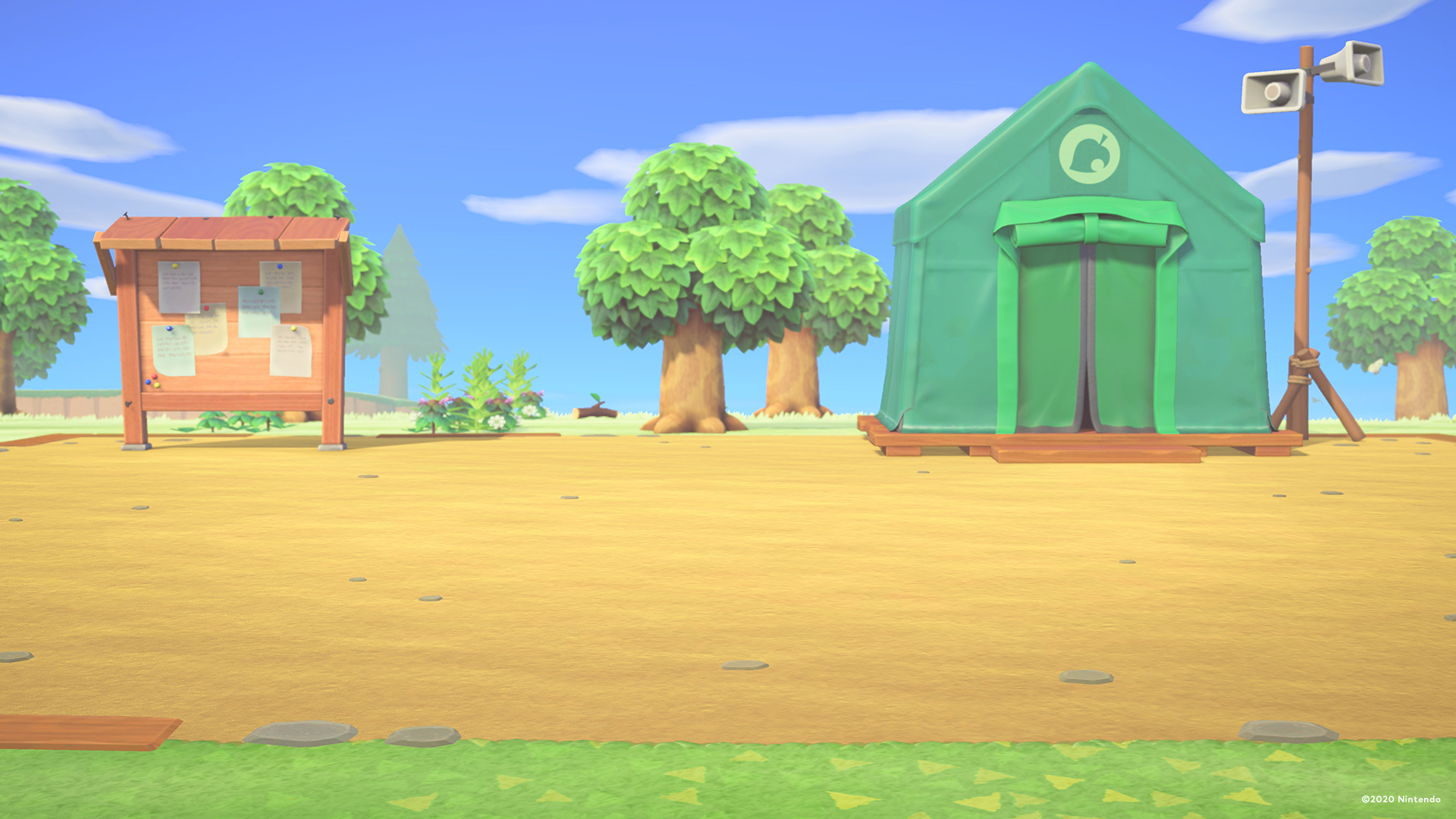 Animal Crossing tenda verde isola, 1920x1080 Full HD, Desktop