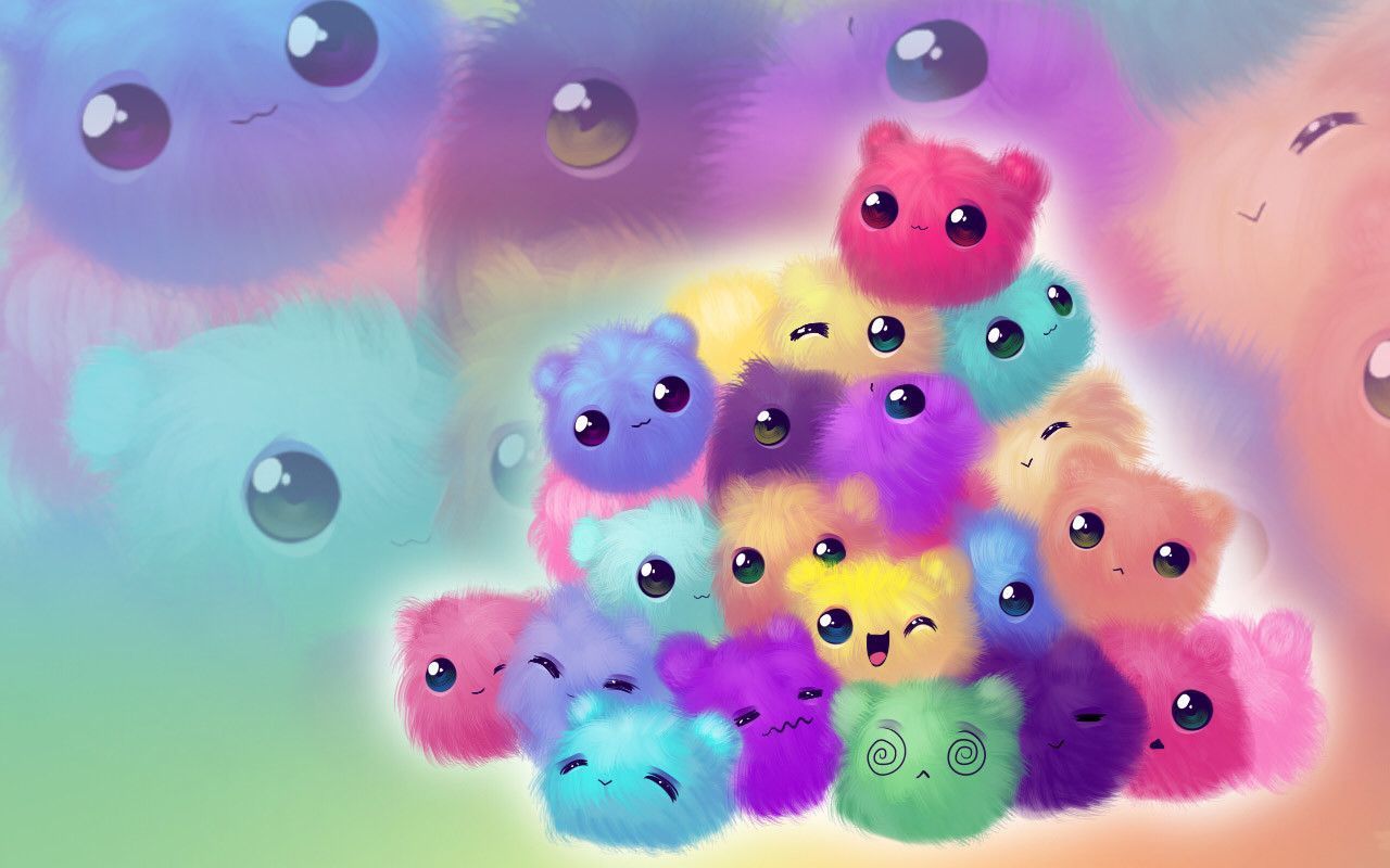 Panda anime con bolle luminose, 1920x1080 1080p, Desktop